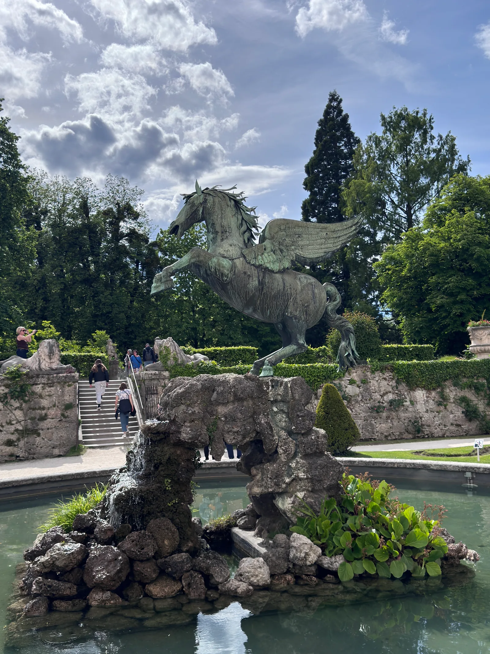 Atmosphere at Pegasus Fountain Salzburg — travel photo