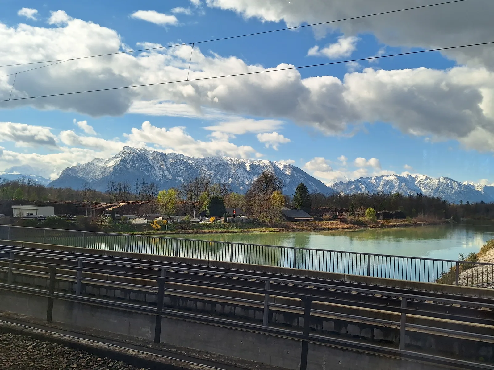Main view at Saalach Rail Bridge Salzburg — travel photo