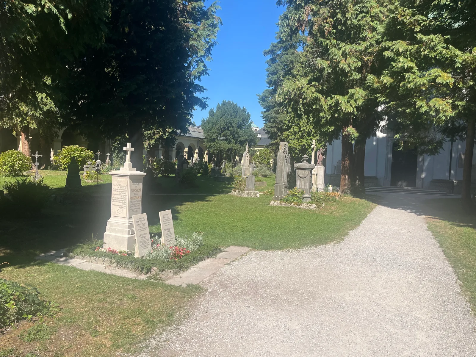 Interior at St Sebastian's Cemetery Salzburg — travel photo