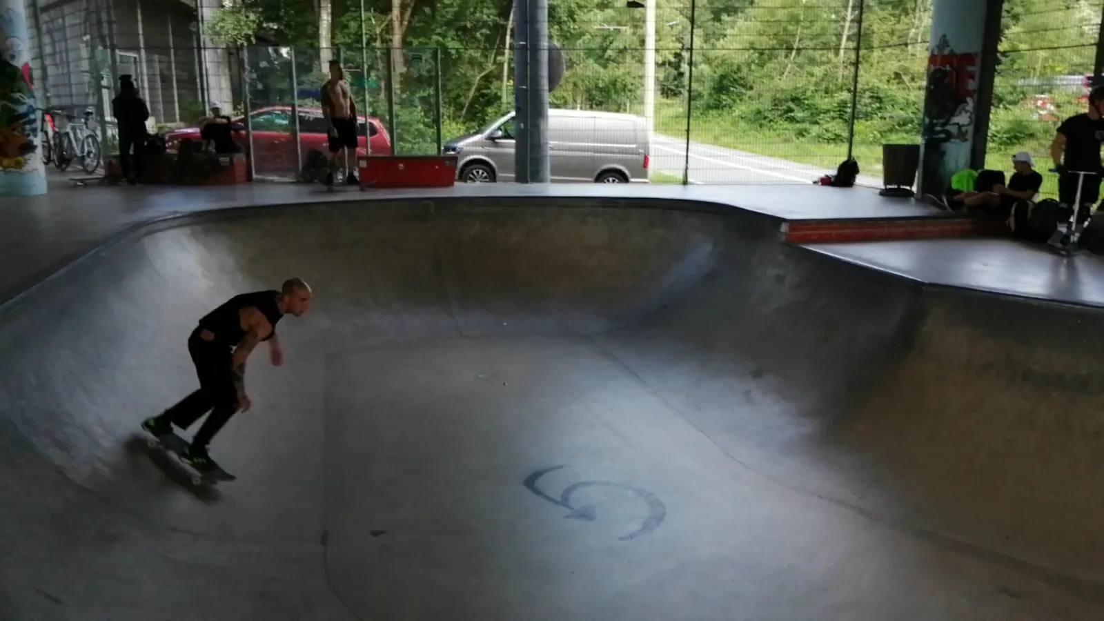 Main view at The Cage Skate Park Salzburg — travel photo