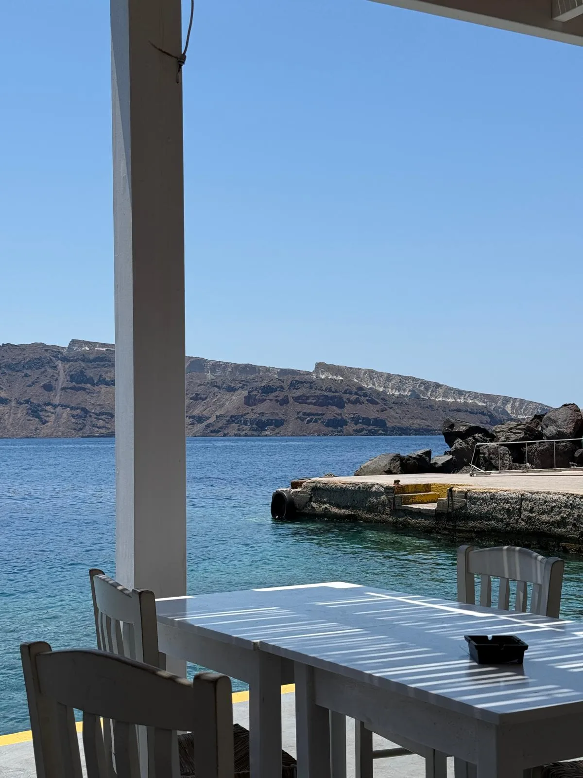 Atmosphere at Ammoudi Bay Santorini — travel photo