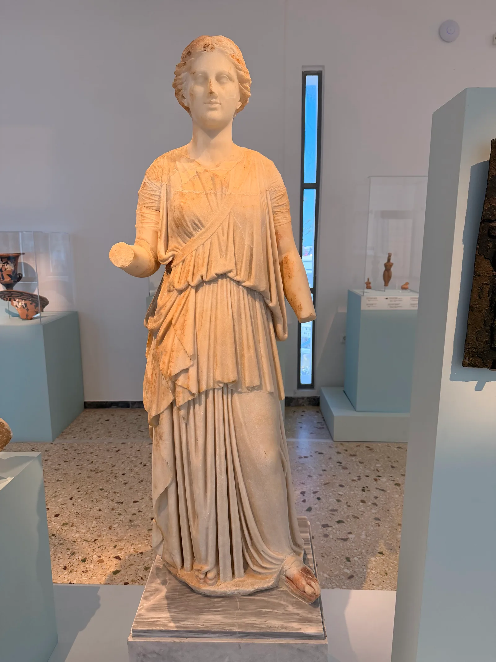 Details at Archaeological Museum of Thera Santorini — travel photo