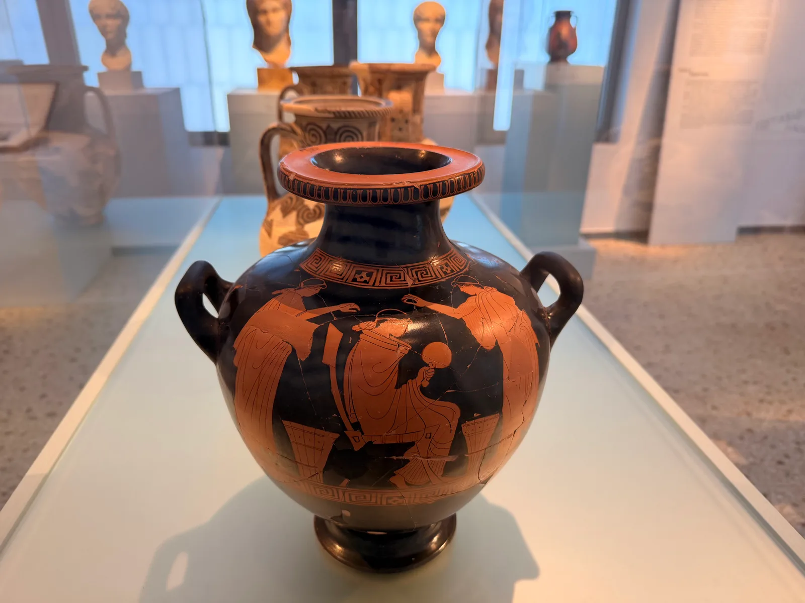 Atmosphere at Archaeological Museum of Thera Santorini — travel photo