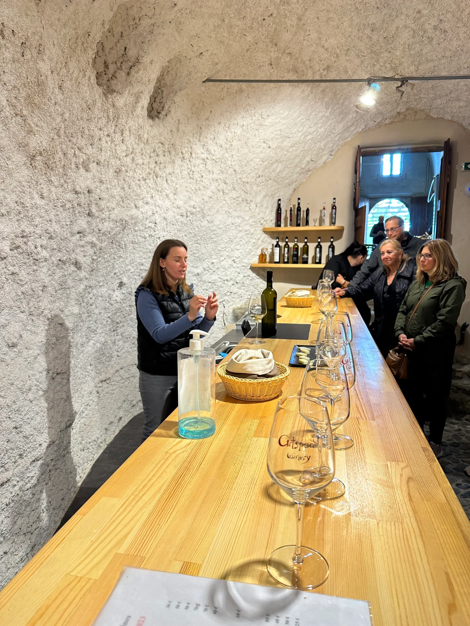 Interior at Art Space Art Gallery - Winery - Museum Santorini — travel photo