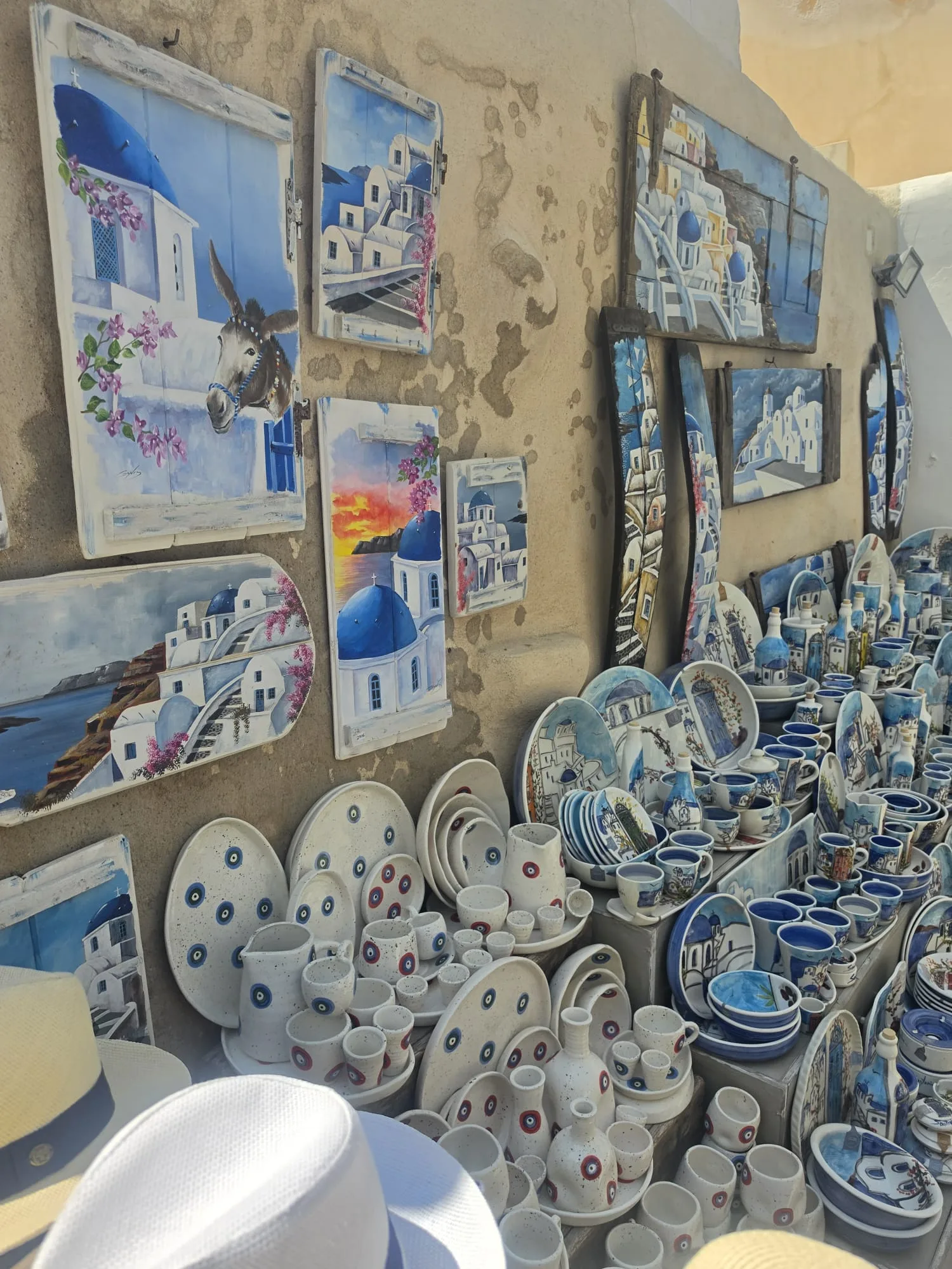 Interior at Blue Domed Church Santorini Santorini — travel photo