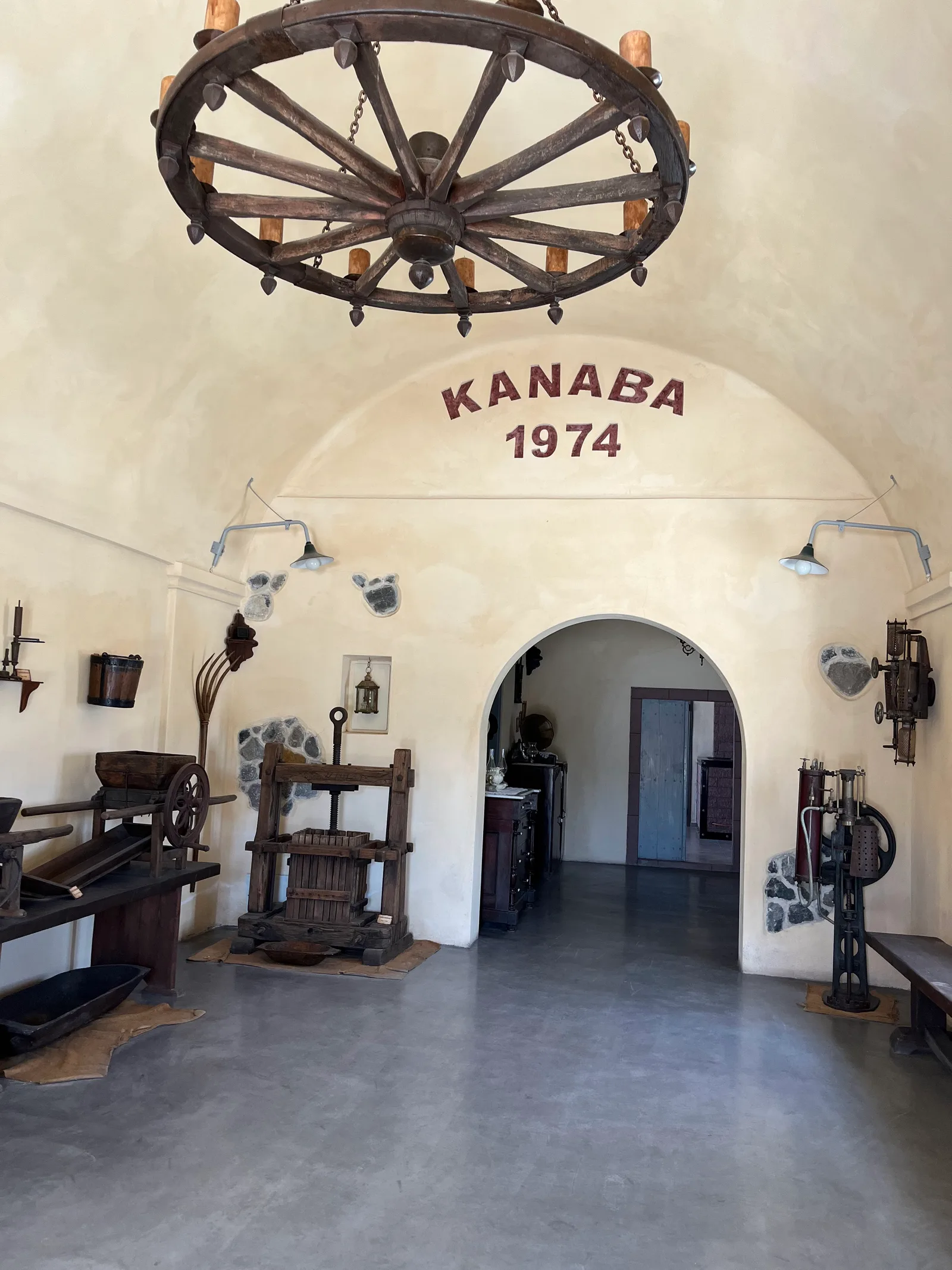 Atmosphere at Canava Museum Santorini Santorini — travel photo