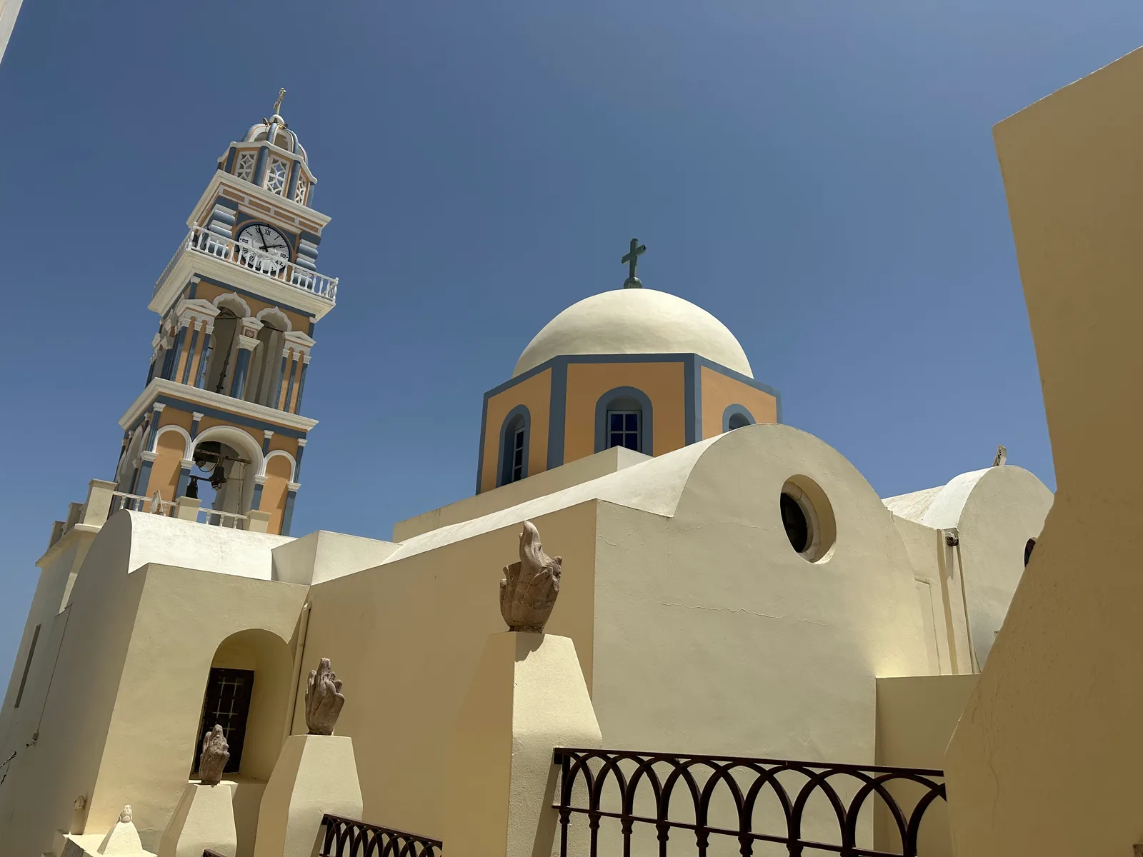 Interior at Cathedral St. John the Baptist Santorini — travel photo