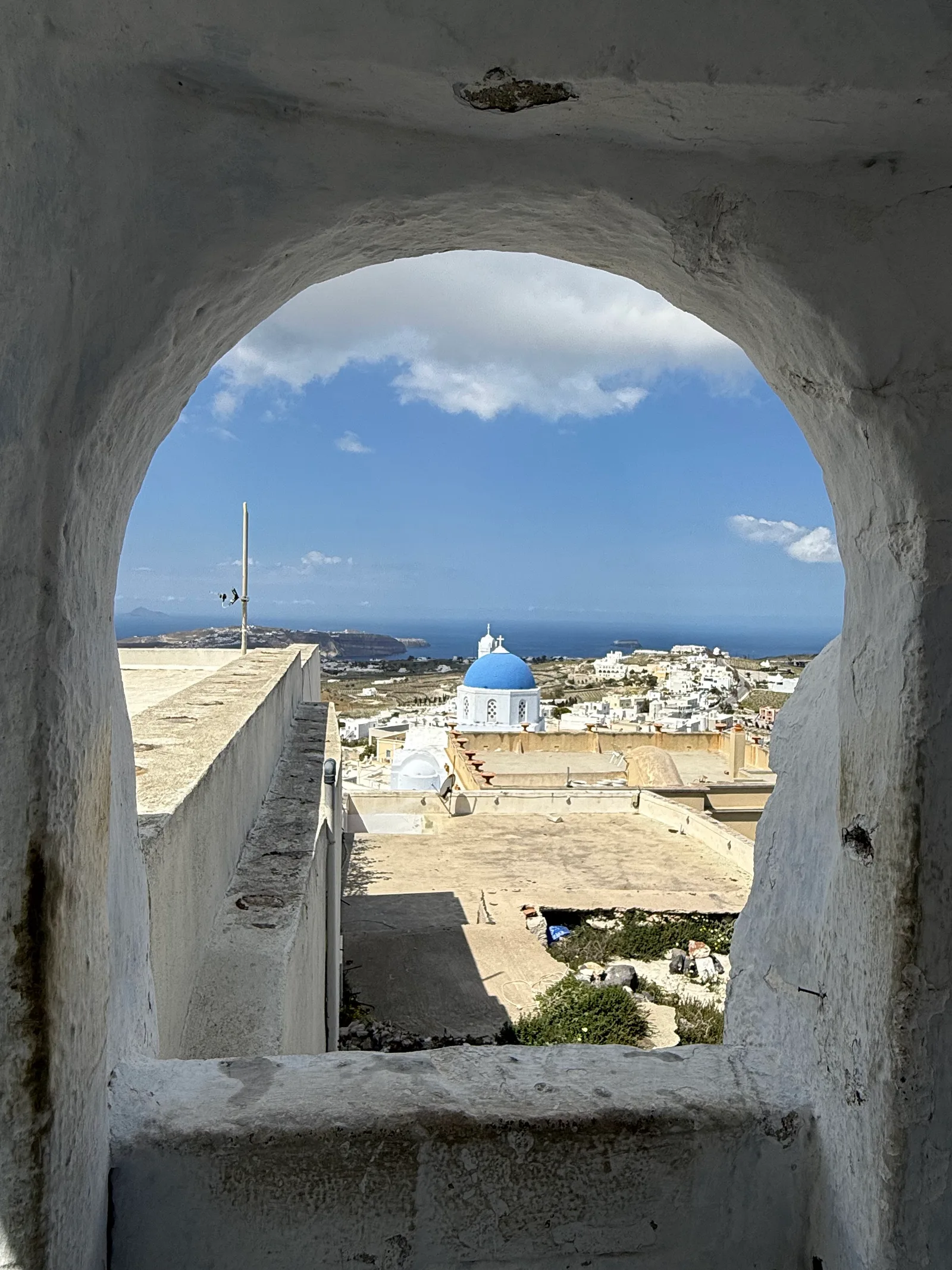 Atmosphere at Collection of Icons and Ecclesiastical Heirlooms of Agia Triada at Pyrgos of Thera Santorini — travel photo