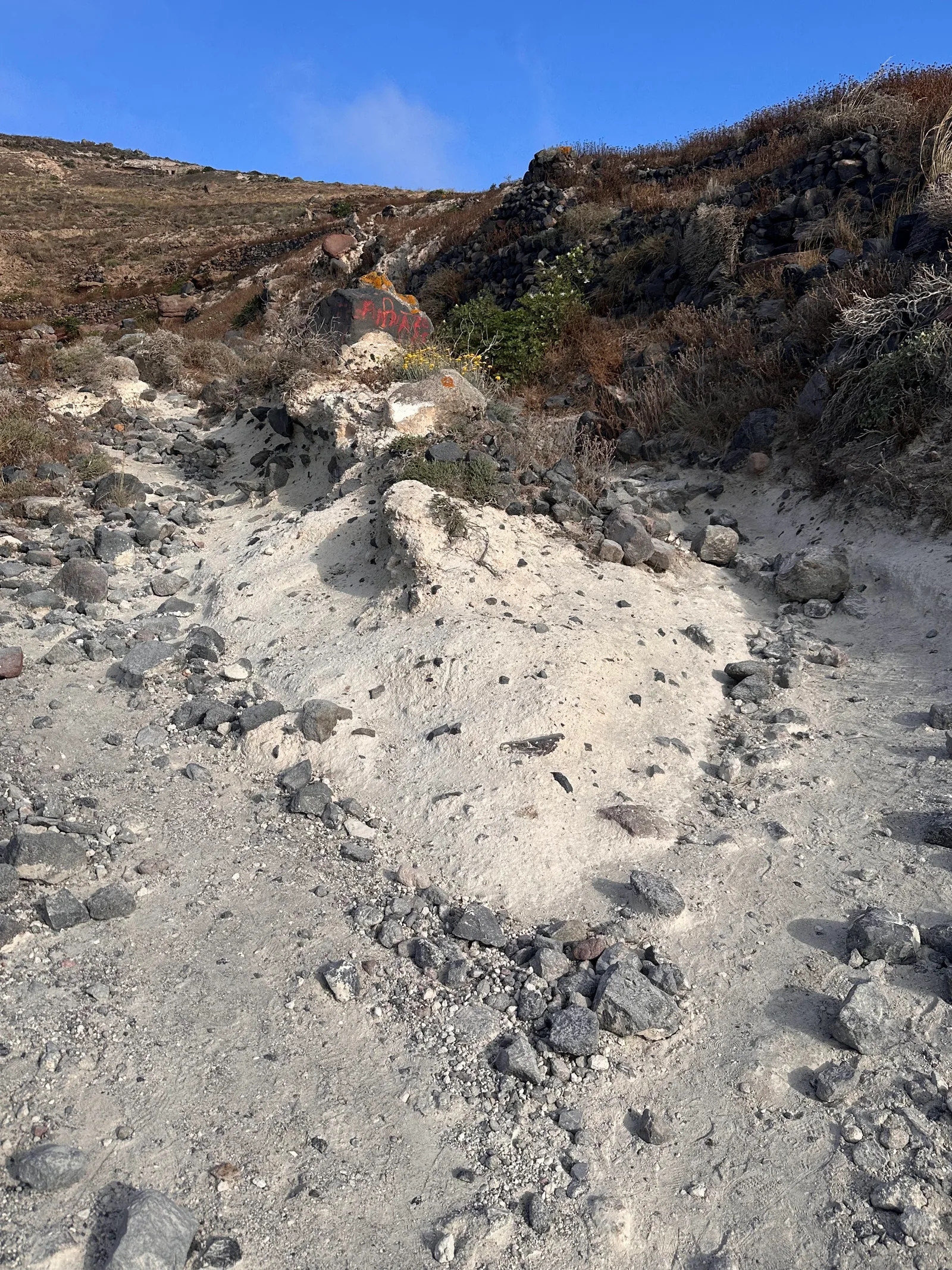 Atmosphere at Fira to Oia Walk Santorini — travel photo