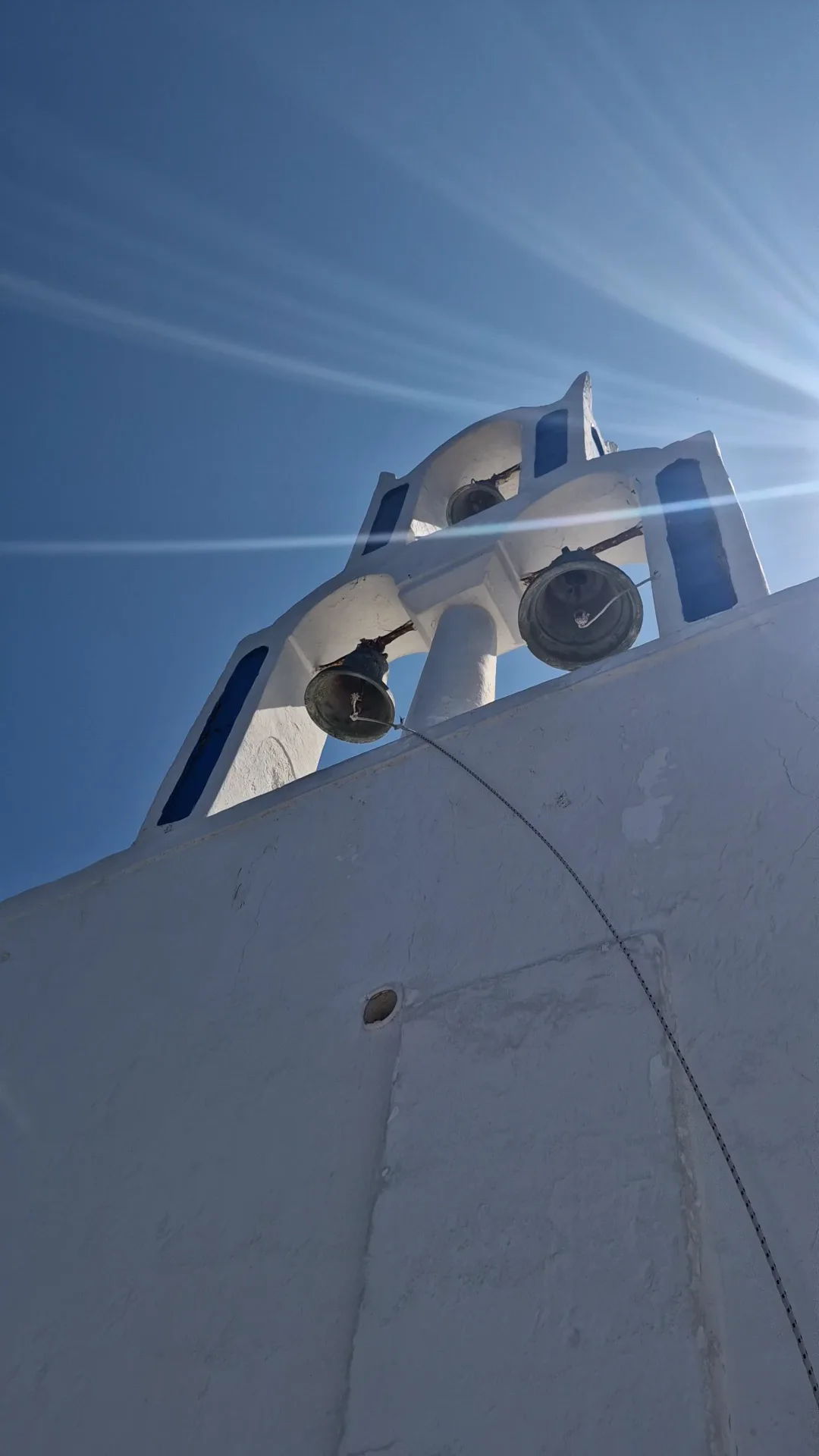 Main view at Holy Church of Panagia Theoskepasti Santorini — travel photo