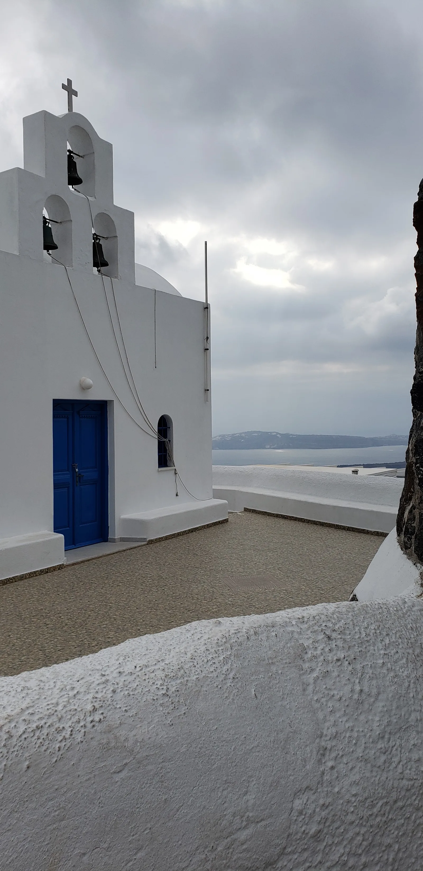 Interior at Holy Church of Panagia Theoskepasti Santorini — travel photo