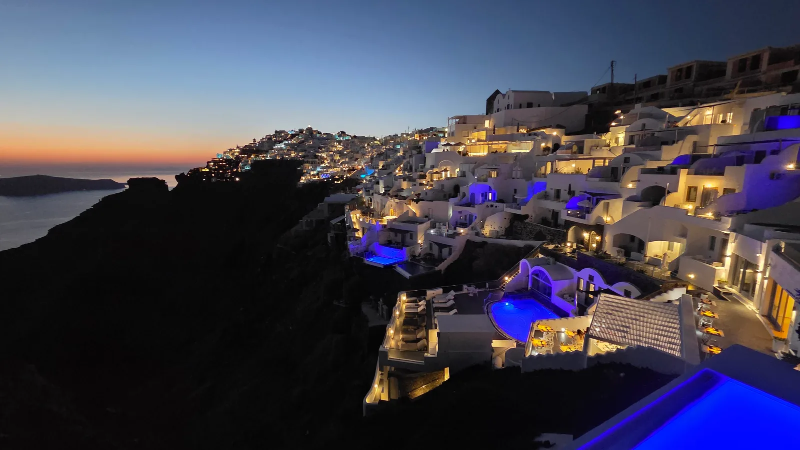 Main view at Imerovigli viewpoint Santorini — travel photo