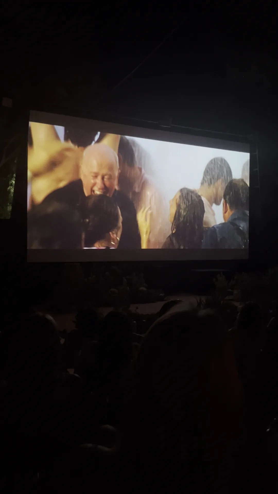 Main view at Kamari Open Air Cinema Santorini — travel photo
