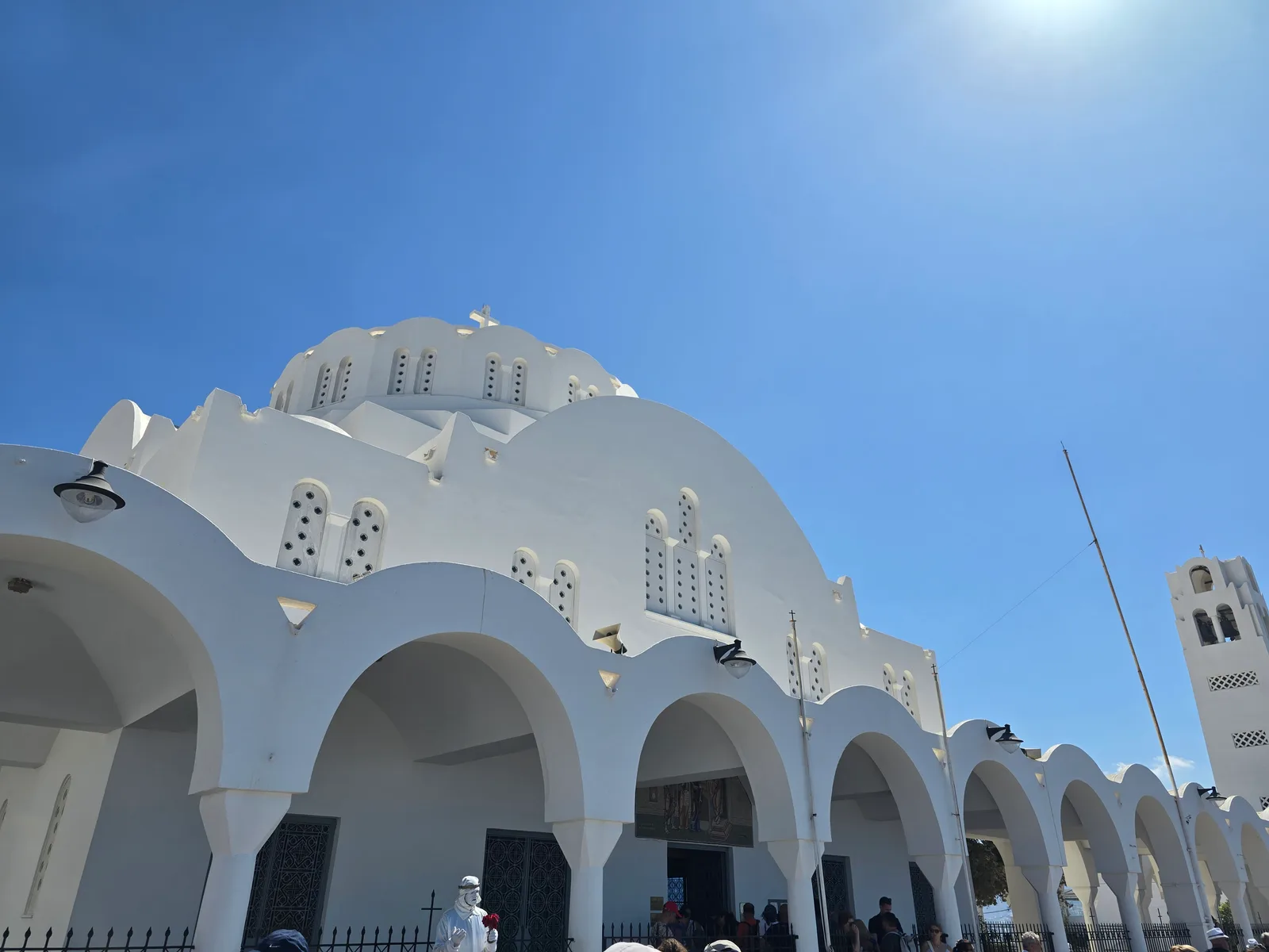 Details at Metropolitan Church of the Presentation of the Lord Santorini — travel photo