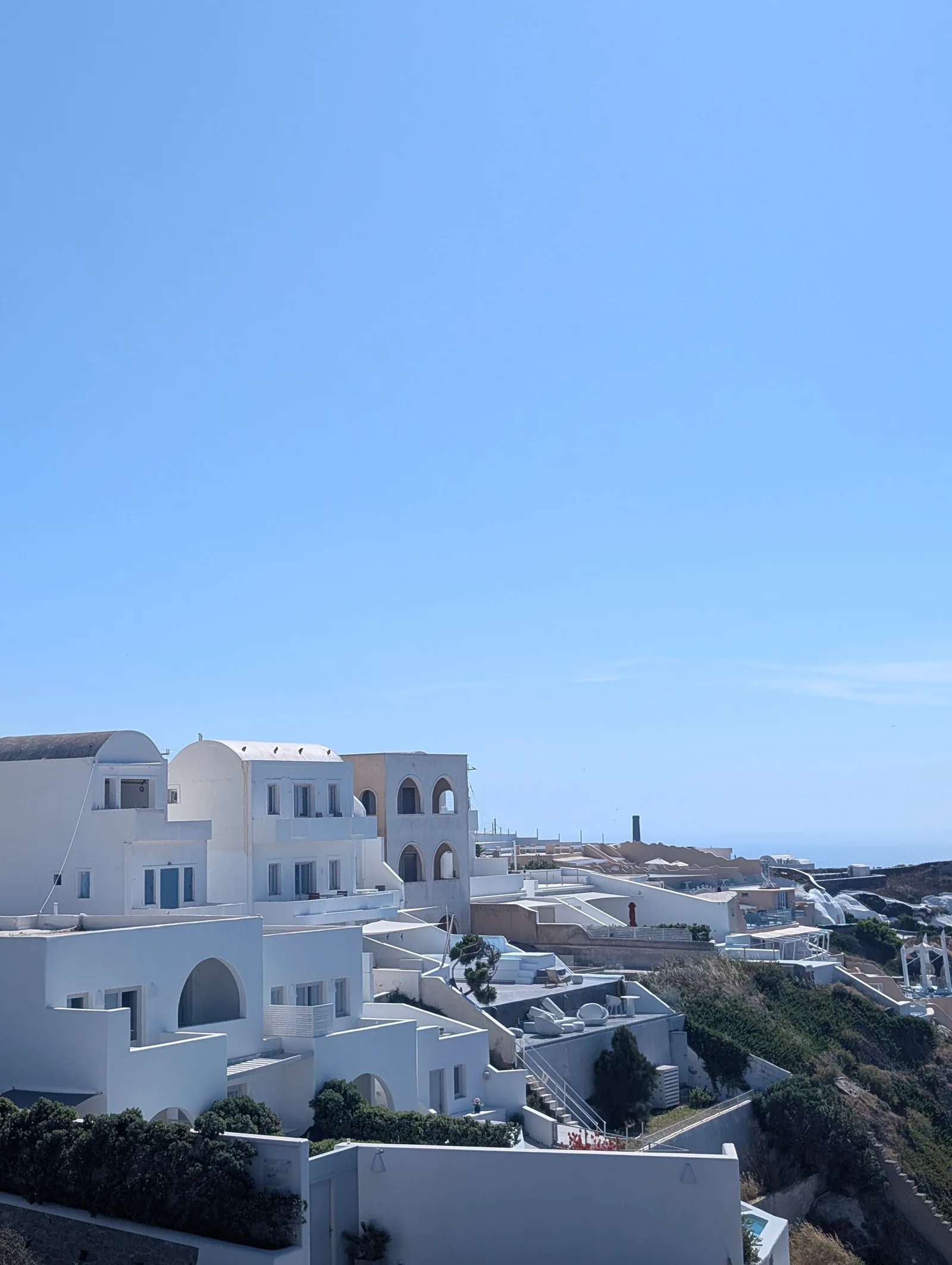 Atmosphere at MJ lookout Santorini — travel photo