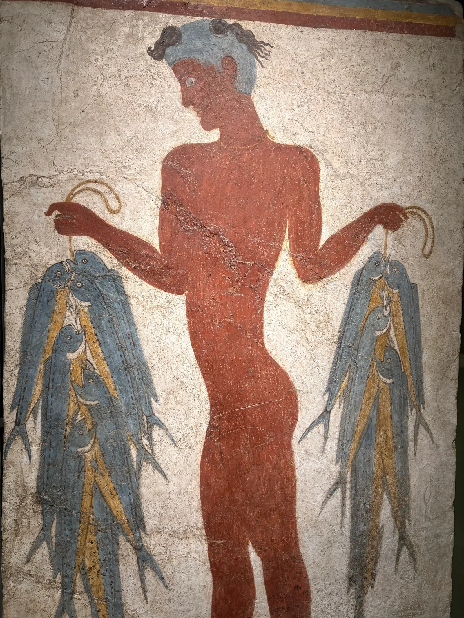 Interior at Museum of Prehistoric Thera Santorini — travel photo