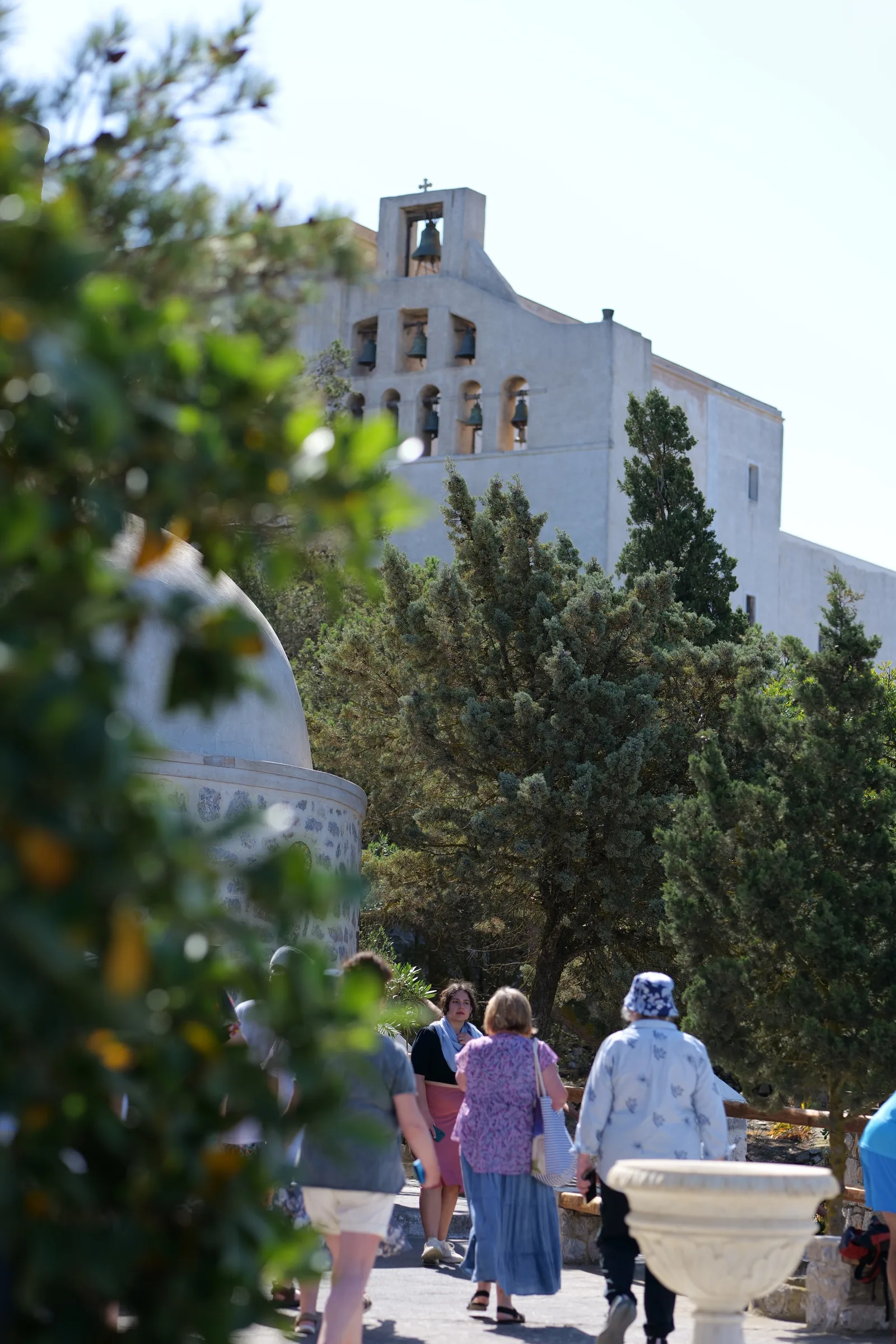 Atmosphere at Panagia Episkopi Santorini — travel photo