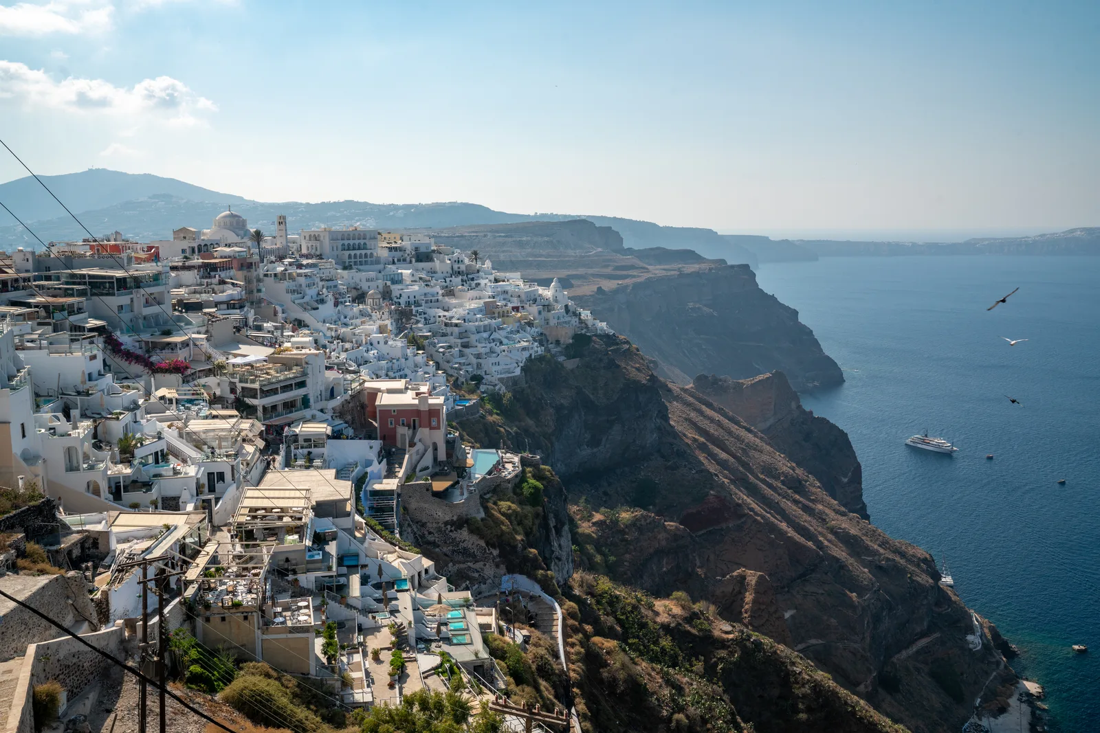 Main view at Panoramic View Fira Santorini — travel photo