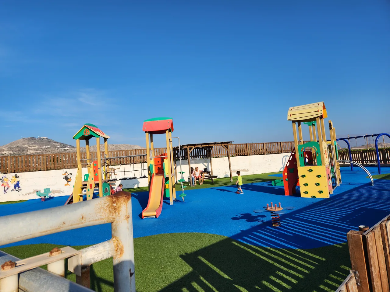 Playground of Megalochori, Thira — family guide Santorini