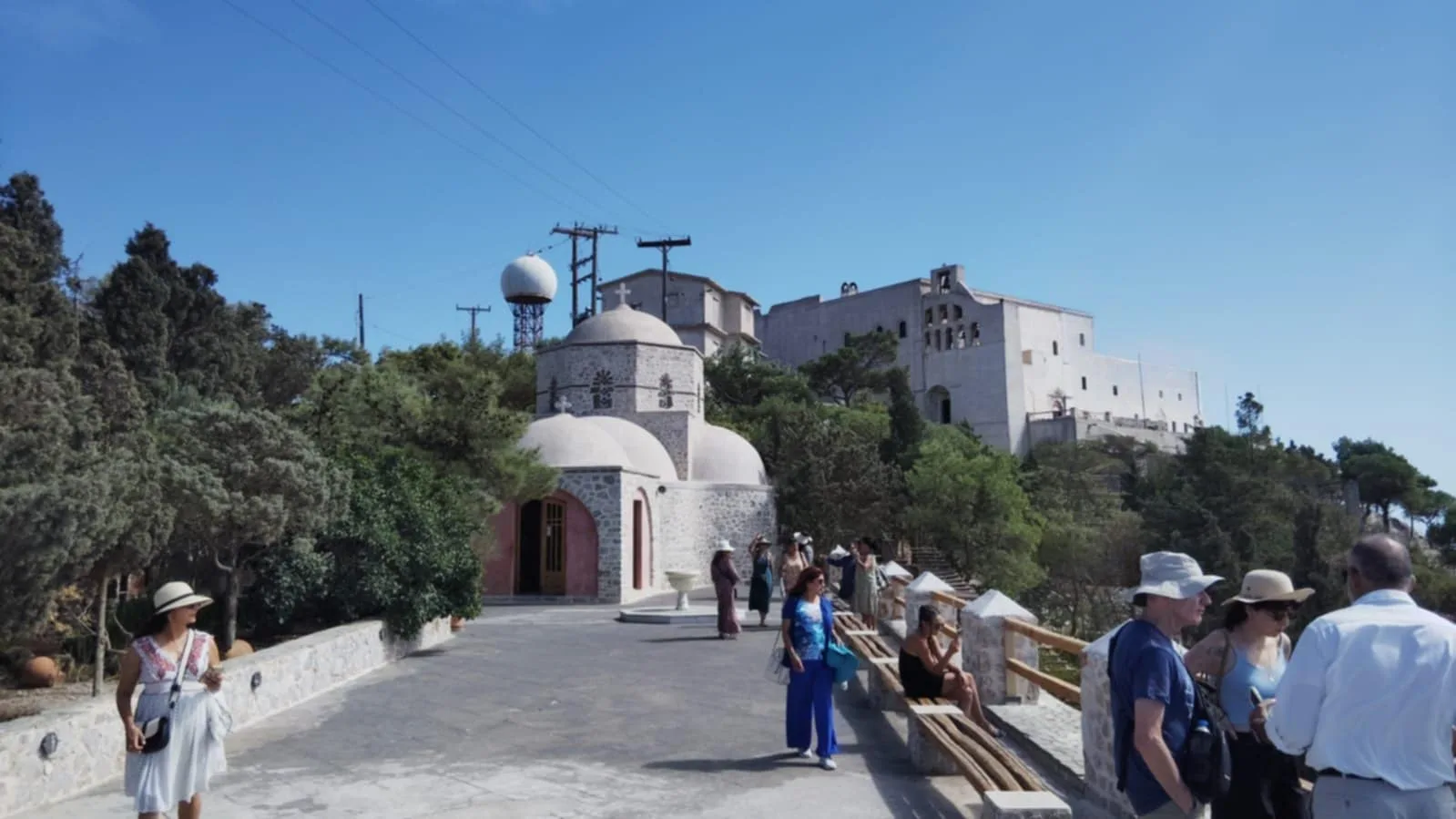 Atmosphere at Profitis Ilias Santorini — travel photo