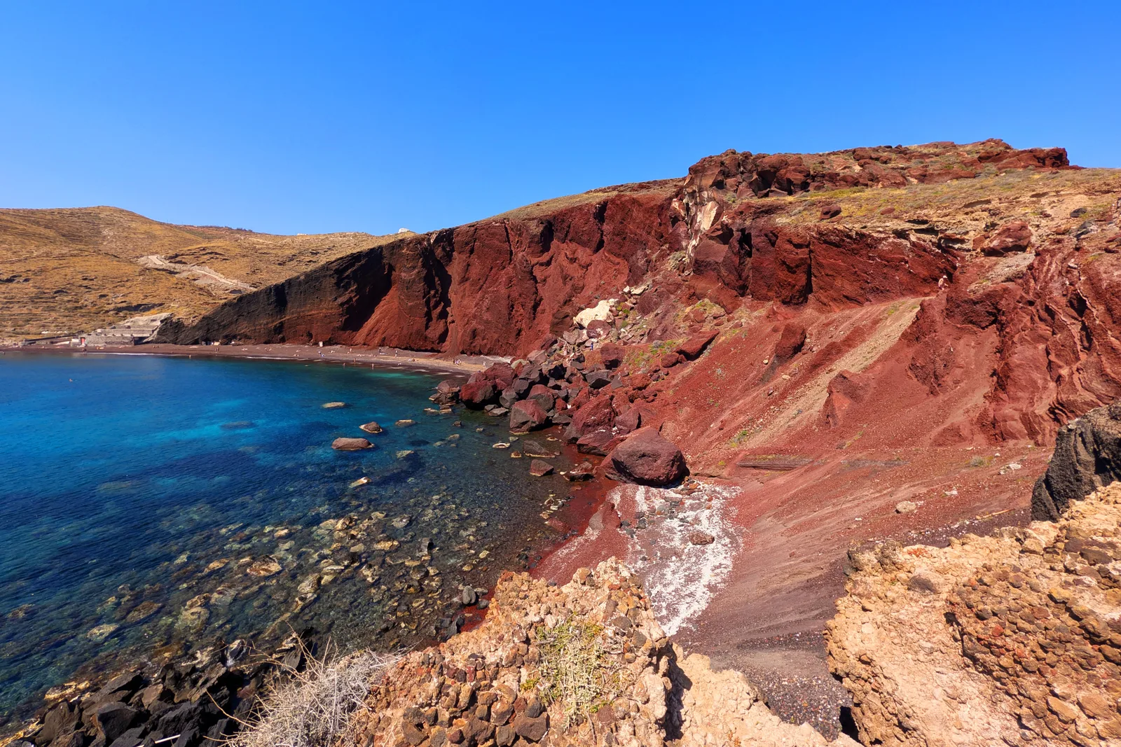 Interior at Red Beach Viewpoint Santorini — travel photo