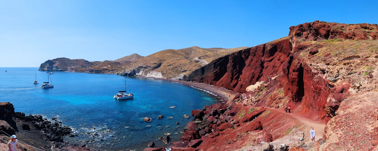 Atmosphere at Red Beach Viewpoint Santorini — travel photo