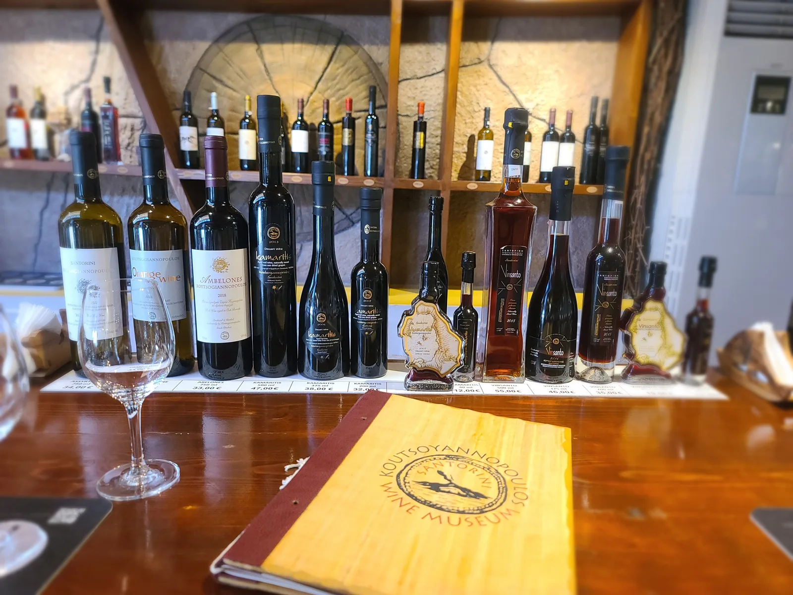 Interior at Santorini Wine Museum Santorini — travel photo