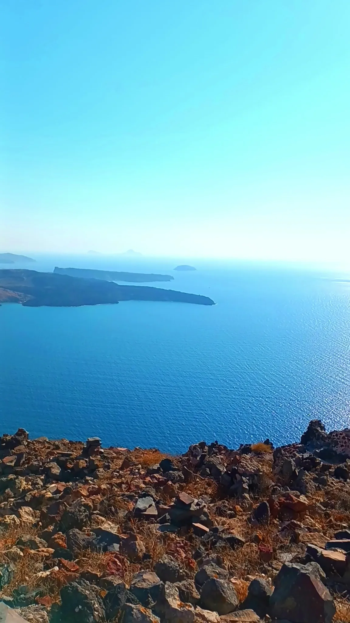 Main view at Skaros Rock Santorini — travel photo
