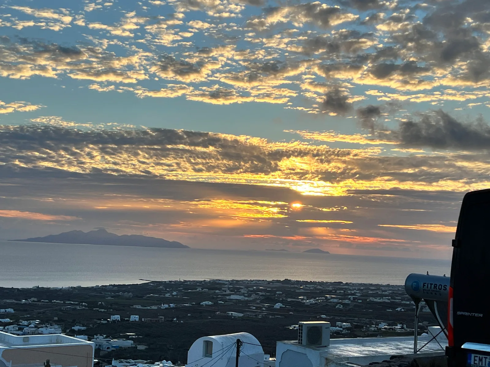 Interior at Sunrise viewpoint Santorini Santorini — travel photo