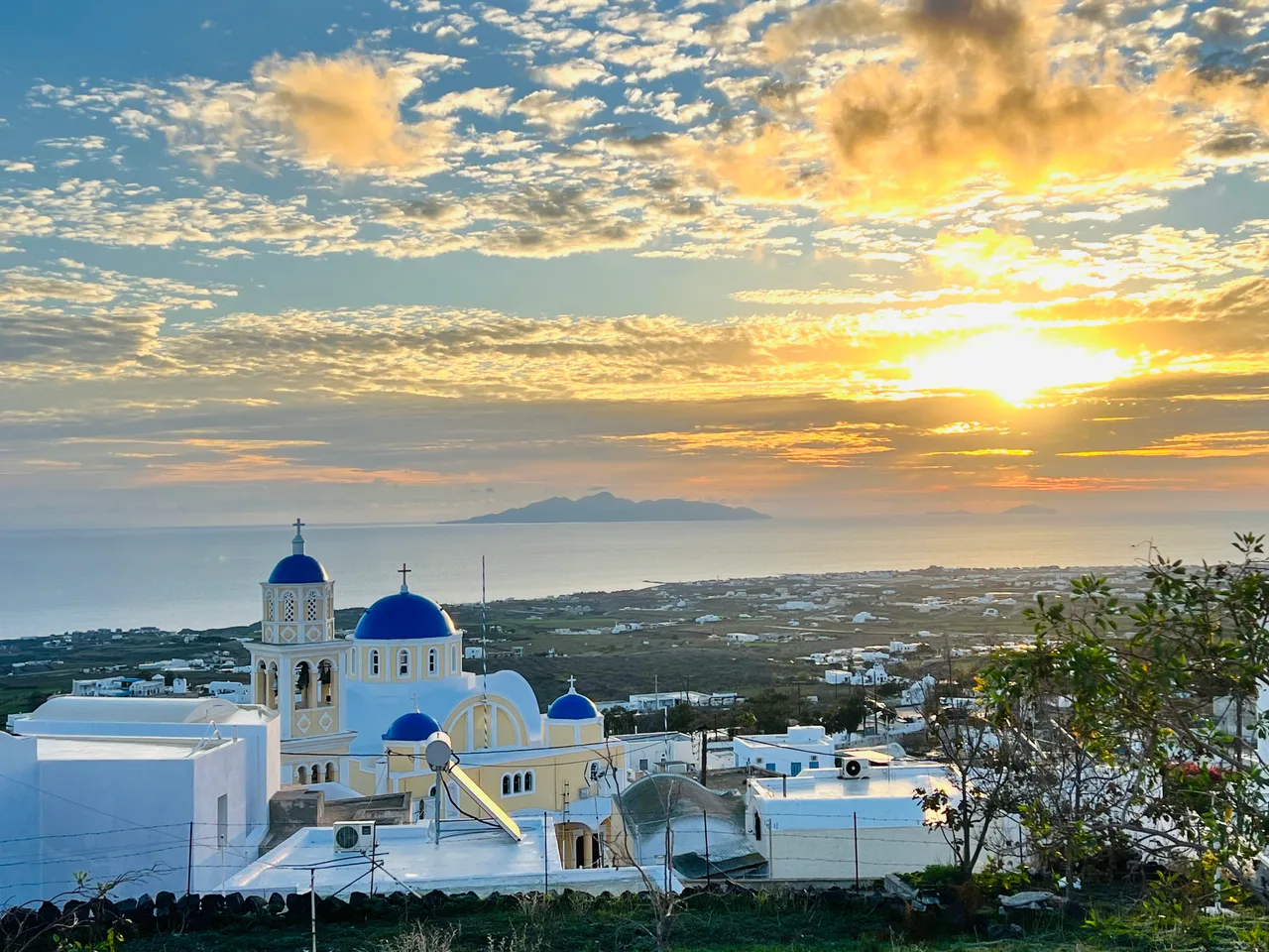 Sunrise viewpoint Santorini