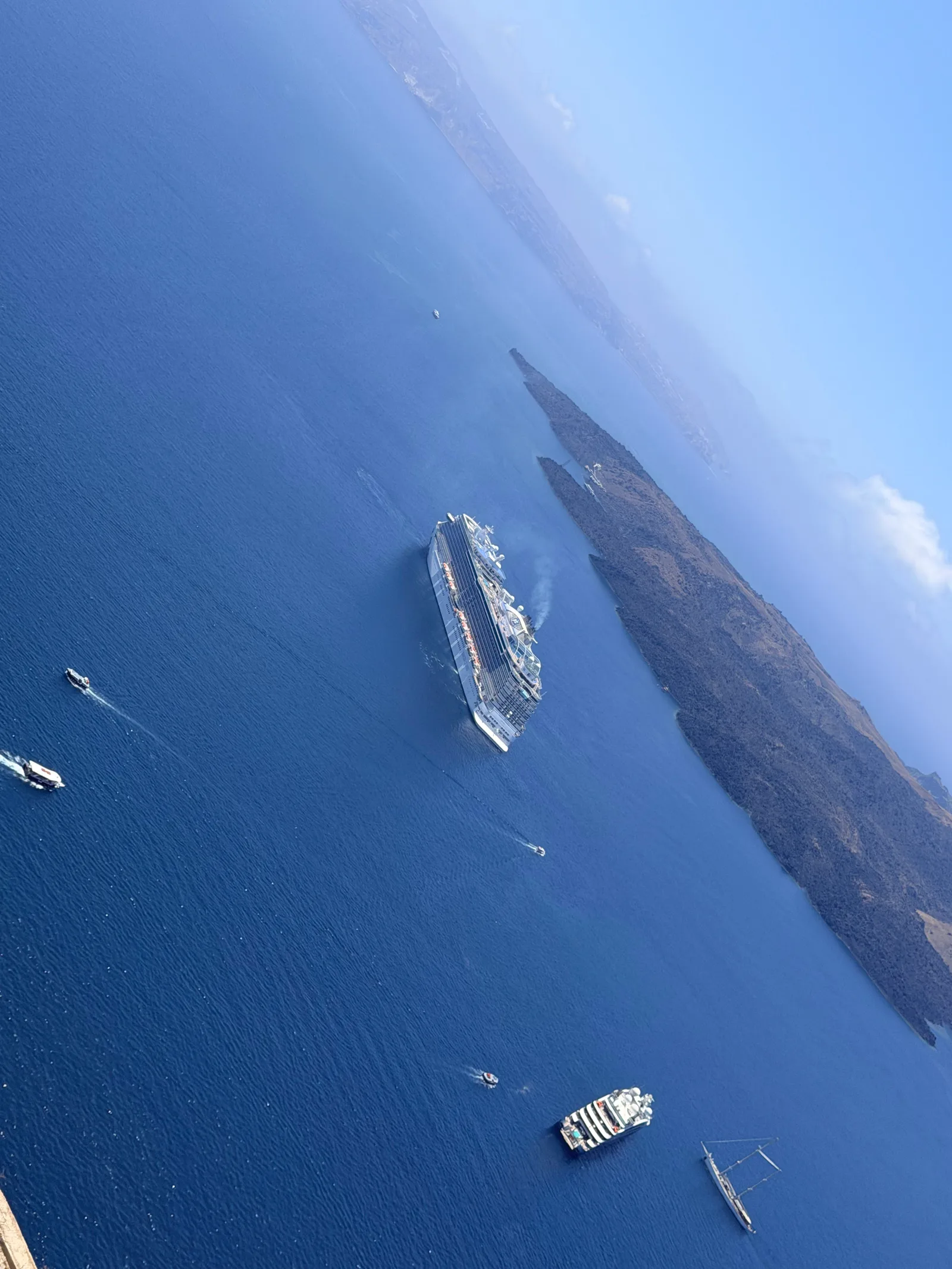 Atmosphere at Three Bells of Fira Santorini — travel photo