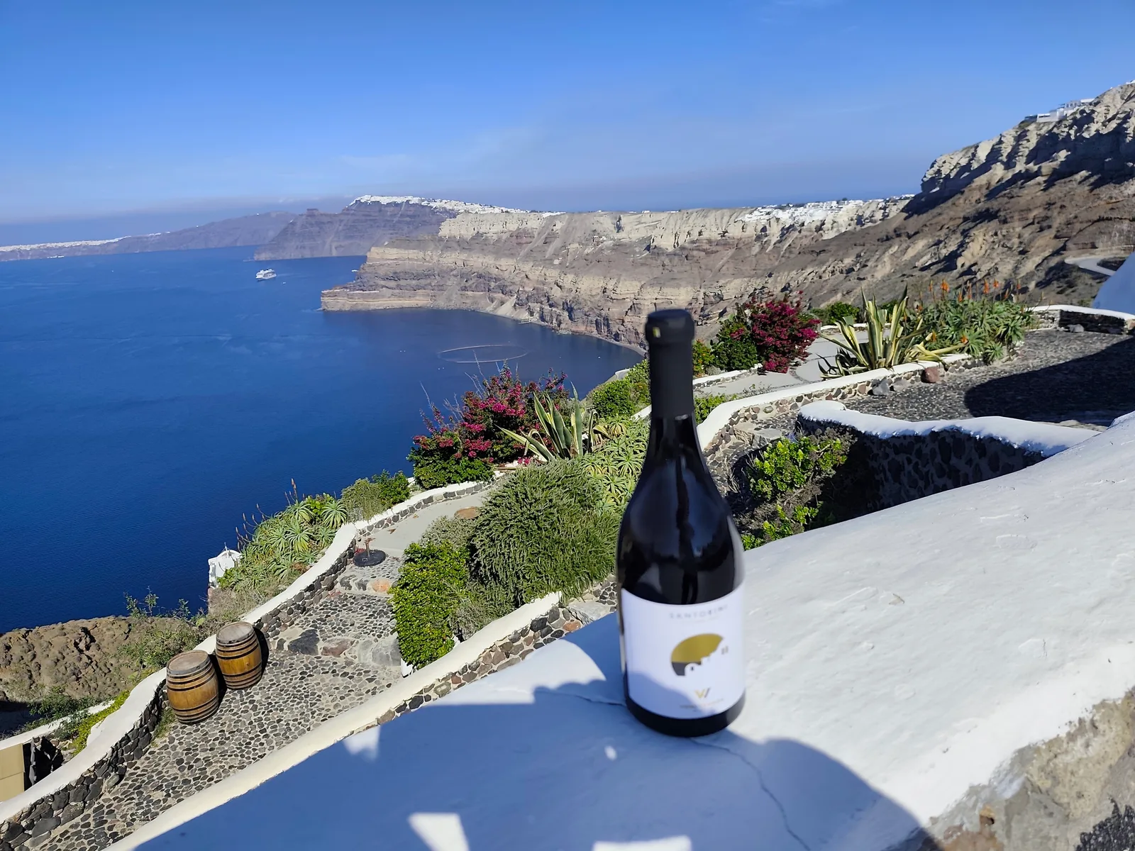 Interior at Venetsanos Winery Santorini — travel photo