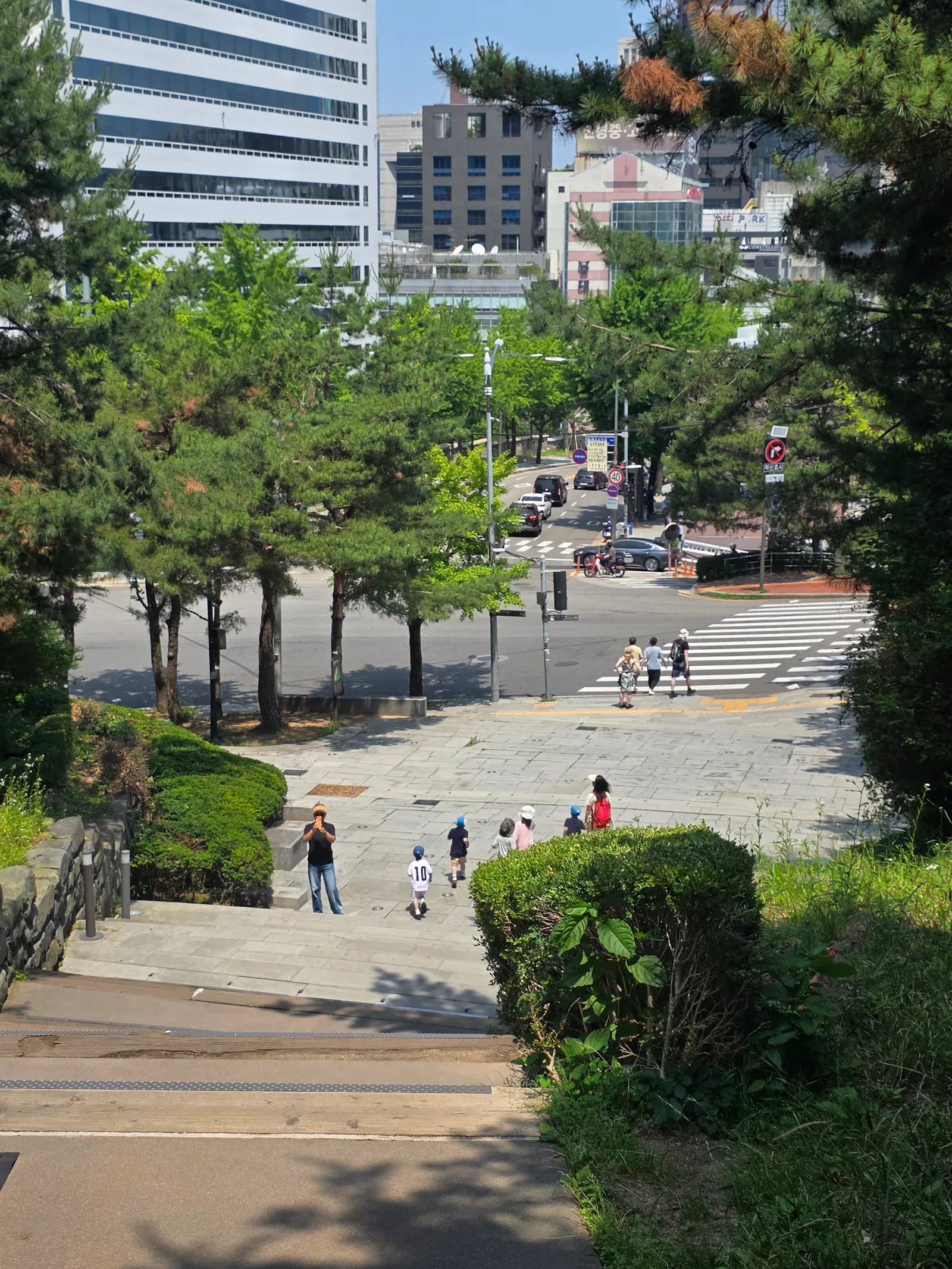 Details at Namsan Baekbeom Square Seoul — travel photo