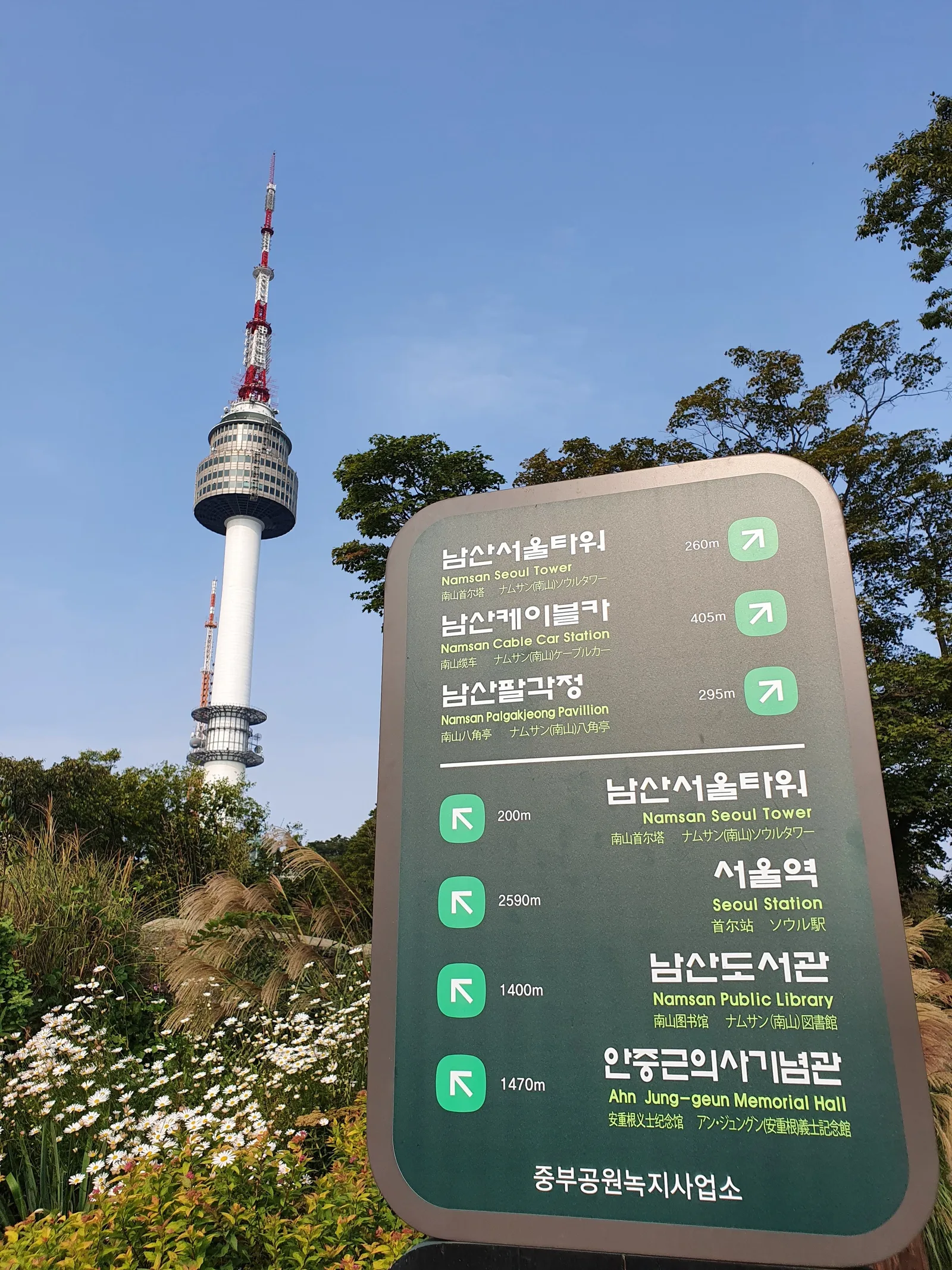 Main view at Namsan Mountain Park Seoul — travel photo