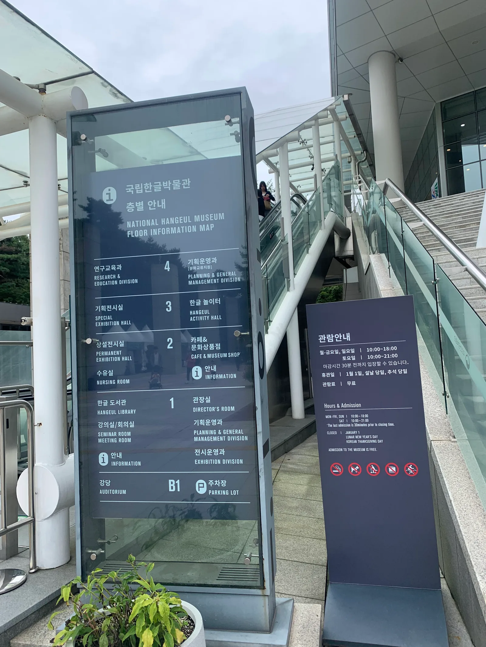 Interior at National Hangeul Museum Seoul — travel photo
