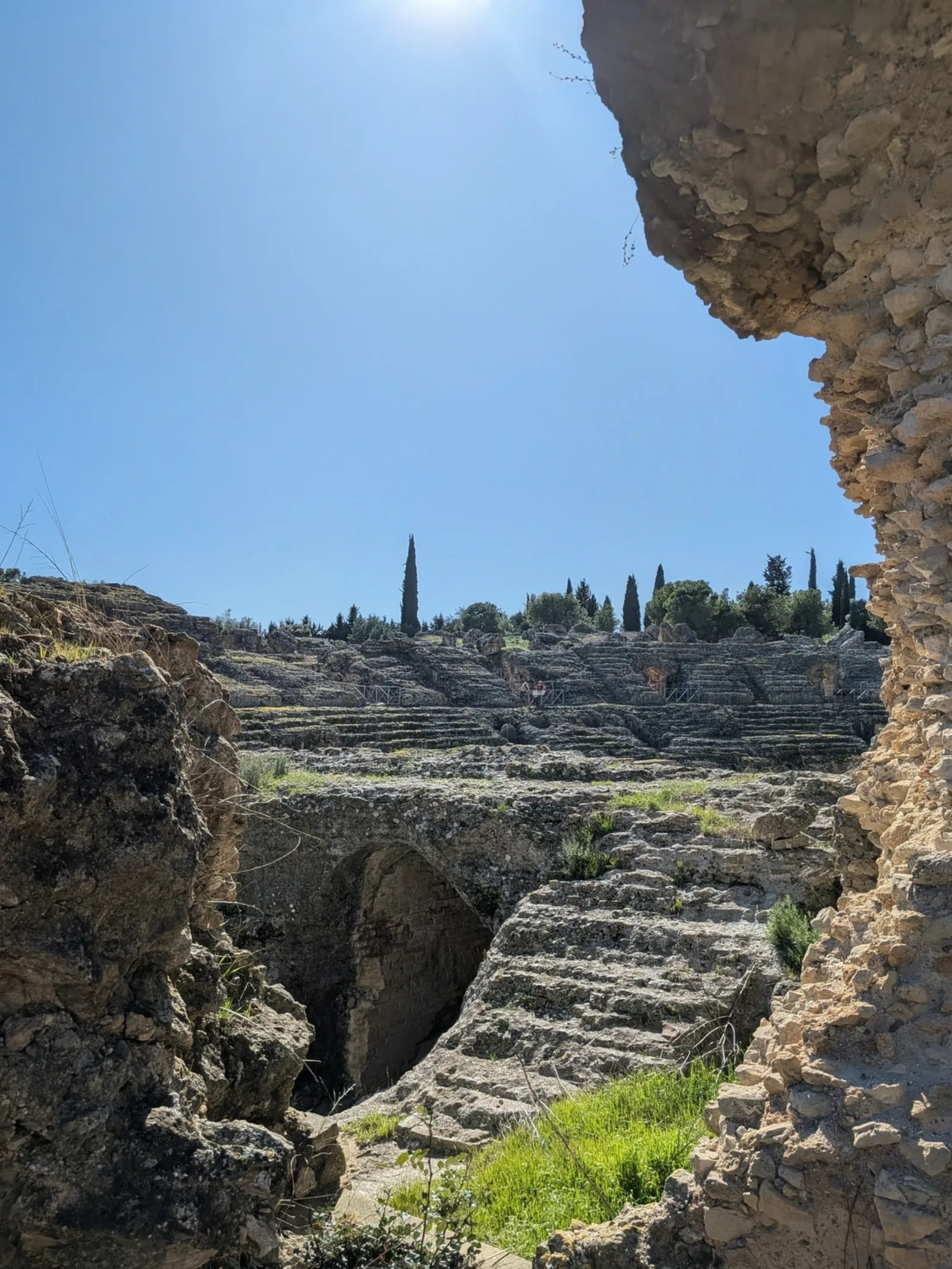 Atmosphere at Amphitheatre of Italica Seville — travel photo