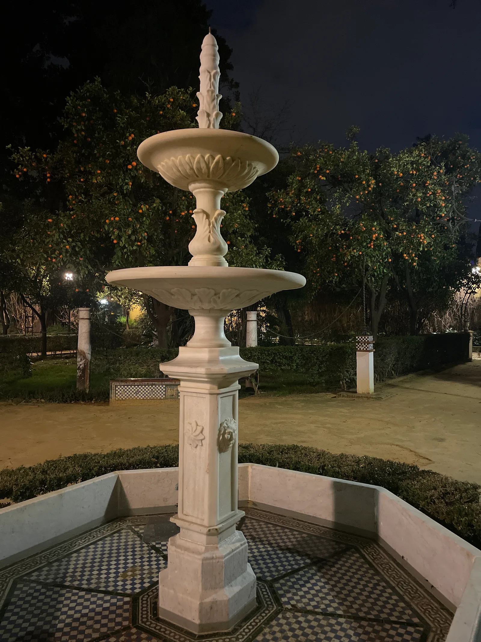 Atmosphere at Garden of the Three Fountains Seville — travel photo