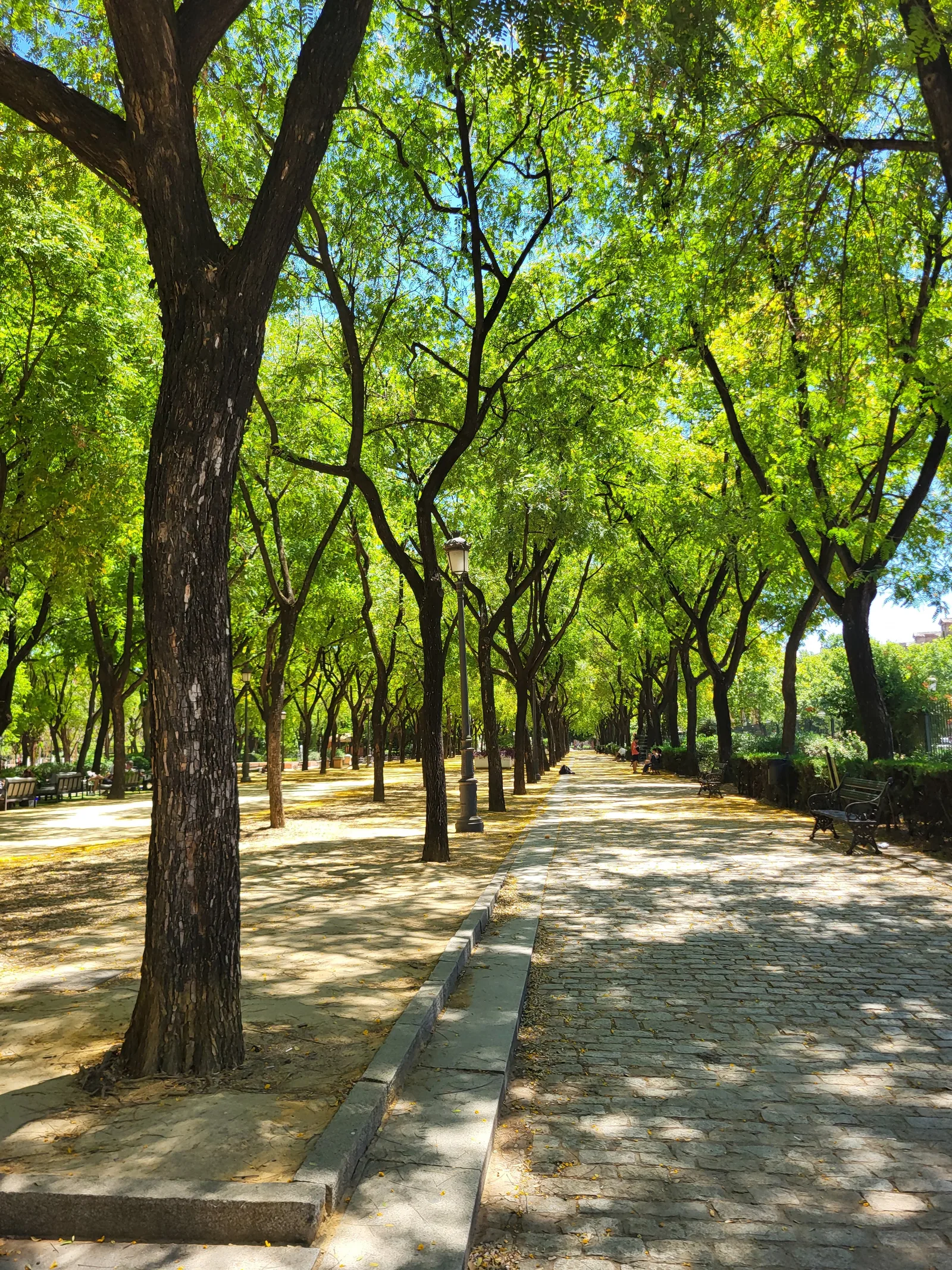 Details at Jardines del Prado de San Sebastián Seville — travel photo