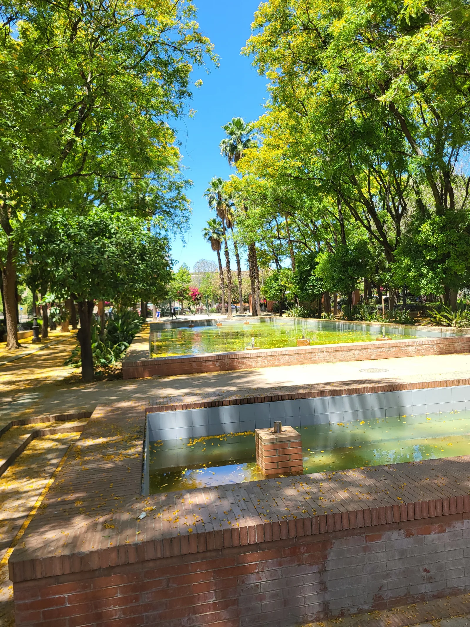 Atmosphere at Jardines del Prado de San Sebastián Seville — travel photo
