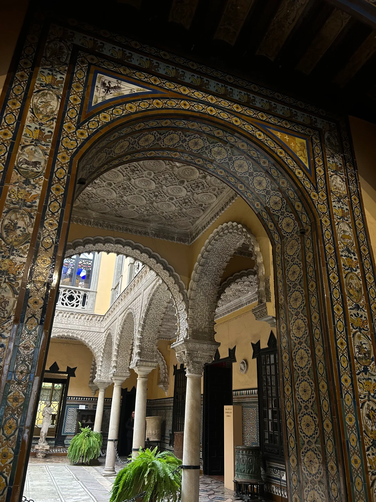 Main view at Palace of the Countess of Lebrija Seville — travel photo
