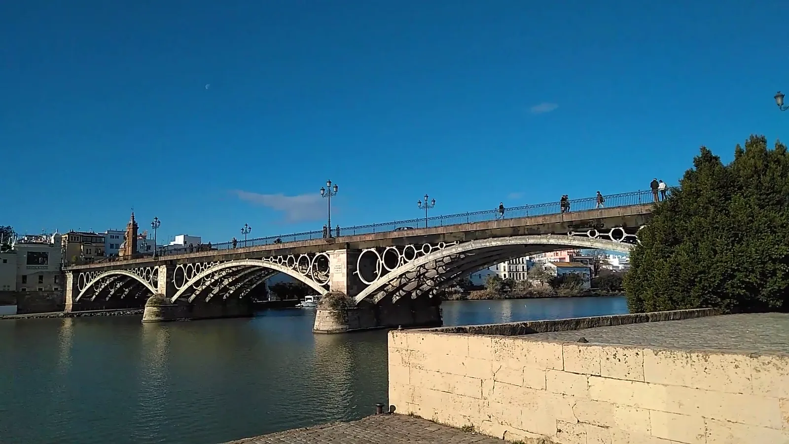 Details at Triana Bridge Seville — travel photo