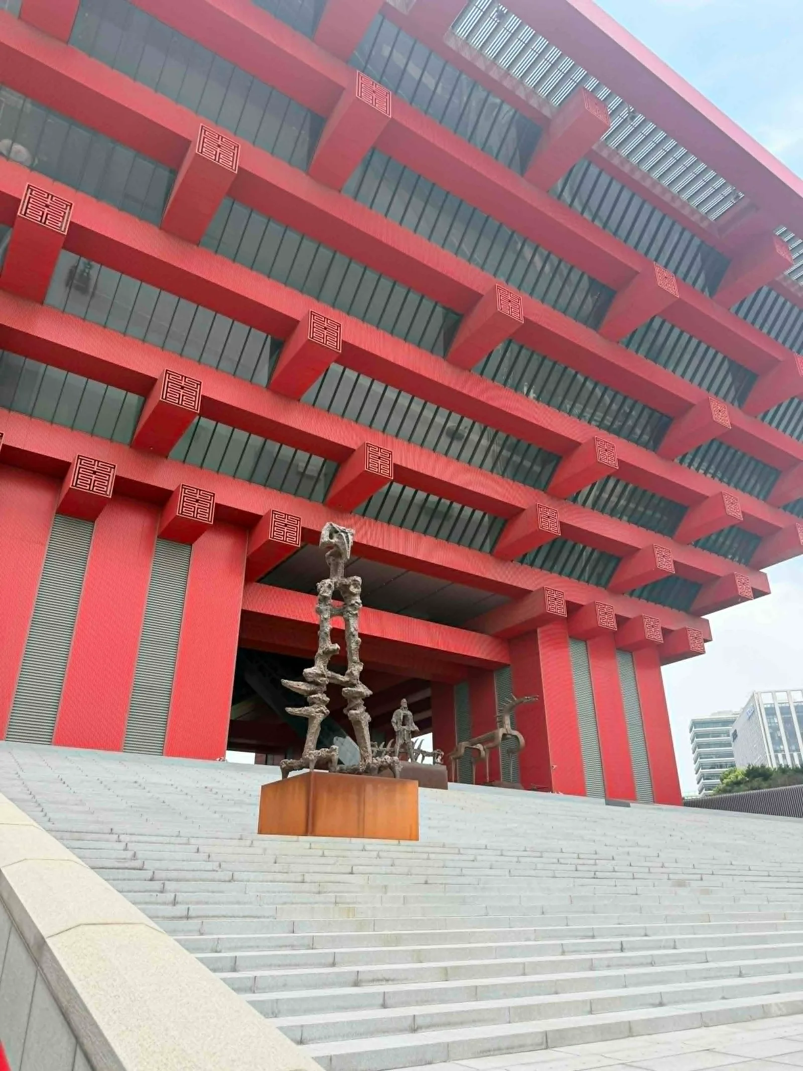 Details at China Art Museum Shanghai — travel photo