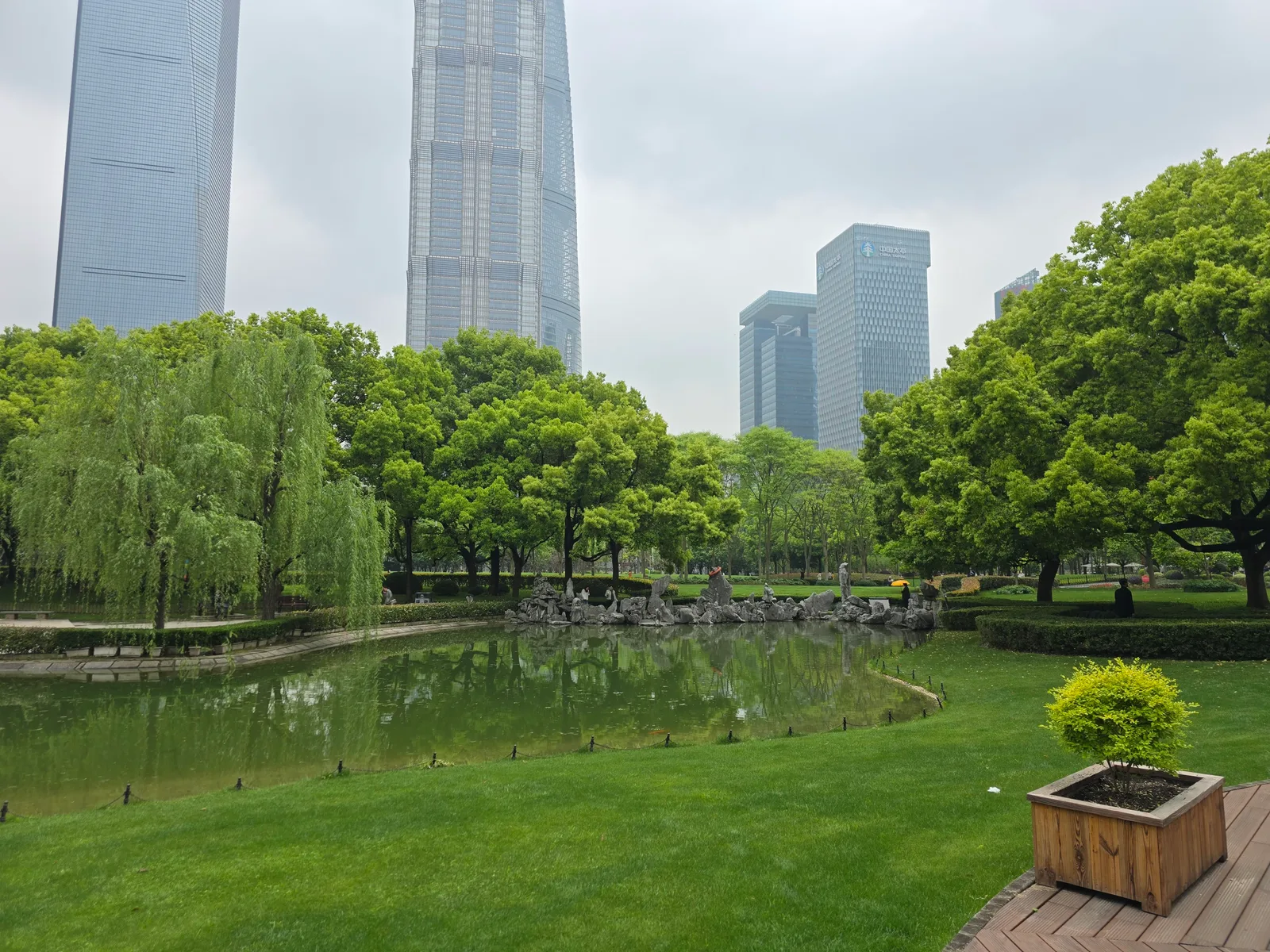 Main view at Lujiazui Central Green Space Shanghai — travel photo