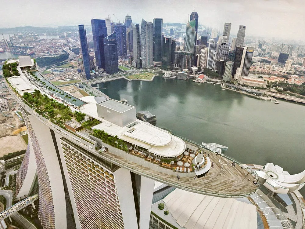 Main view at SkyPark Observation Deck Singapore — travel photo