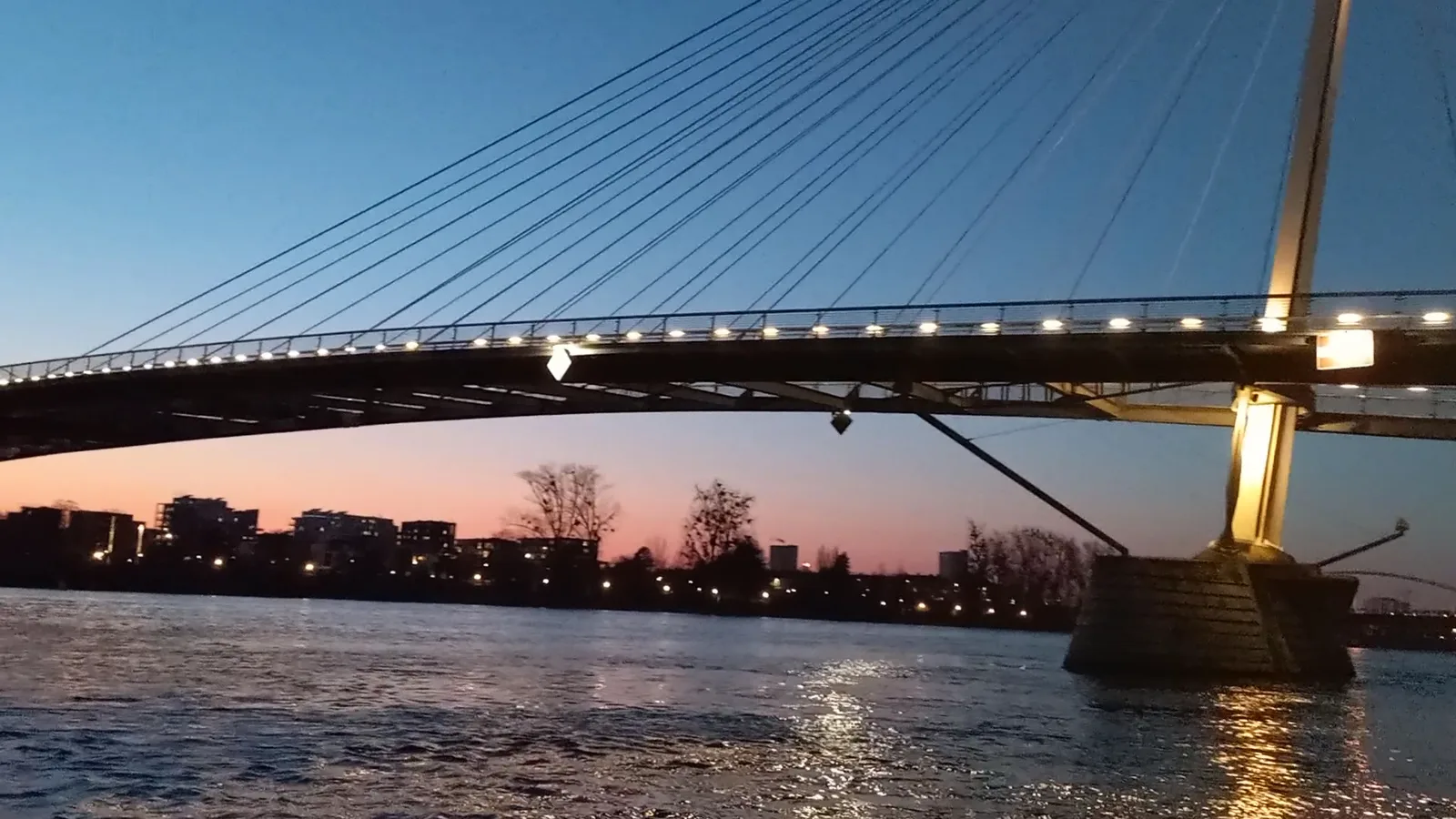 Details at Passerelle des Deux Rives Strasbourg — travel photo