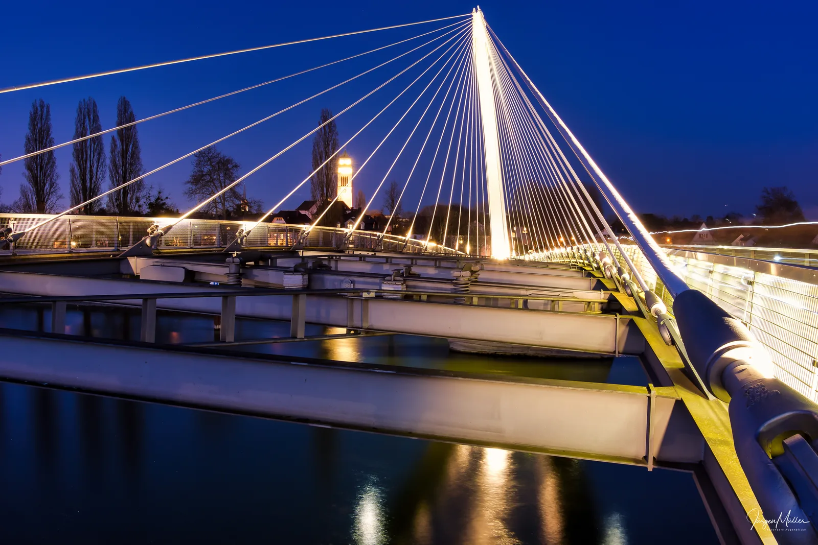 Atmosphere at Passerelle des Deux Rives Strasbourg — travel photo