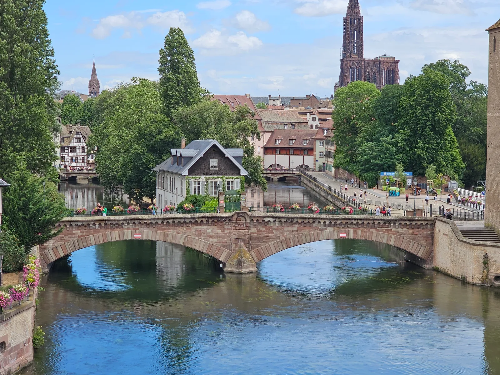 Details at Ponts Couverts de Strasbourg Strasbourg — travel photo