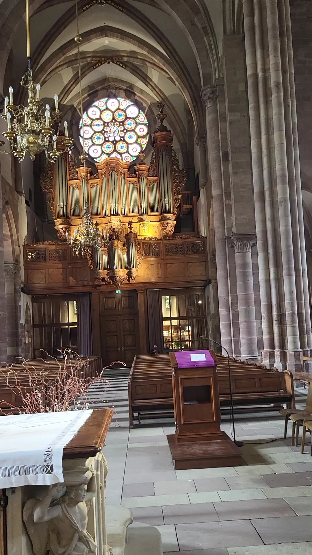 Interior at St. Thomas Church Strasbourg — travel photo