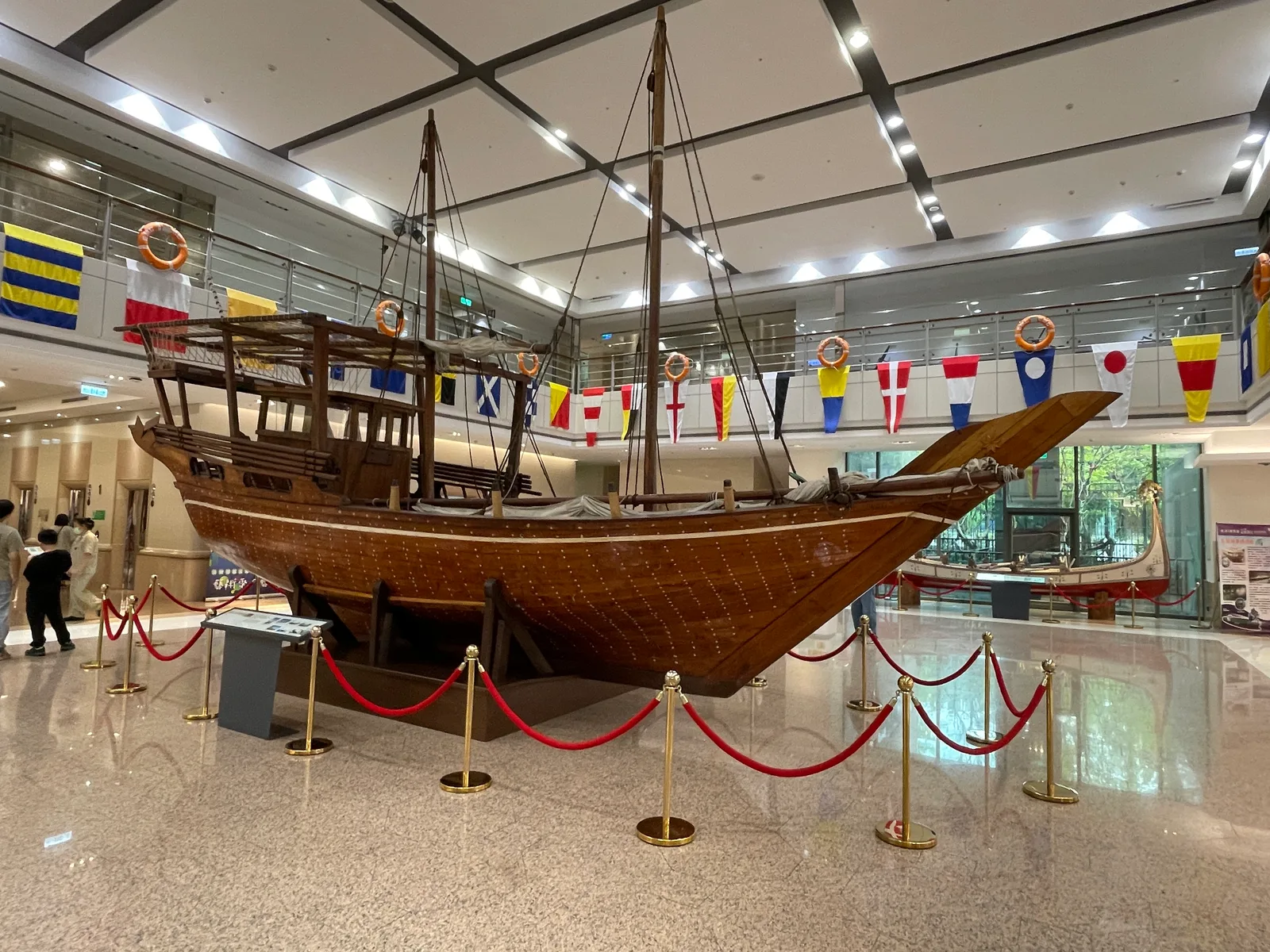 Details at Evergreen Maritime Museum Taipei — travel photo
