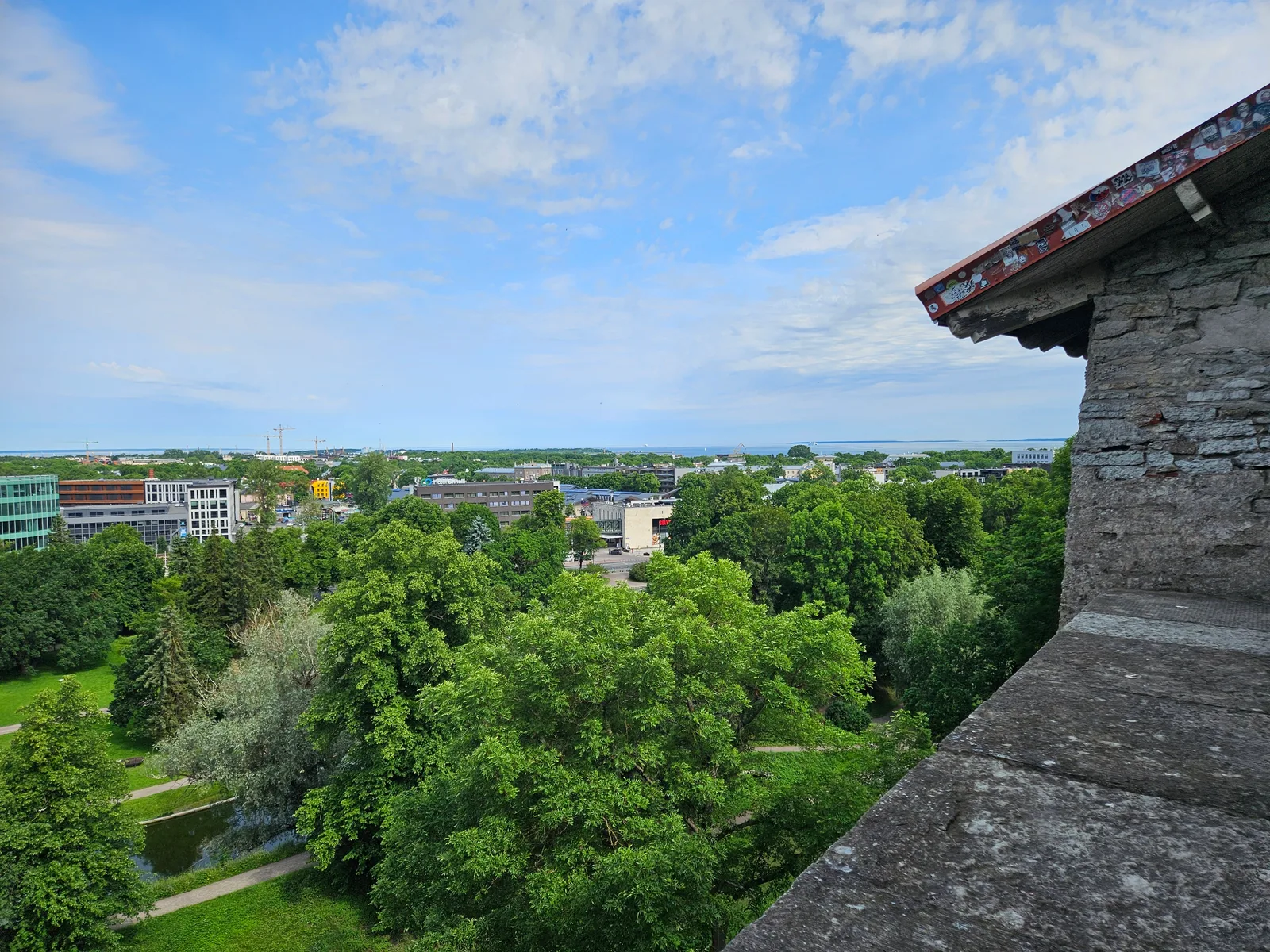 Main view at Bishop's Garden Viewing Platform Tallinn — travel photo